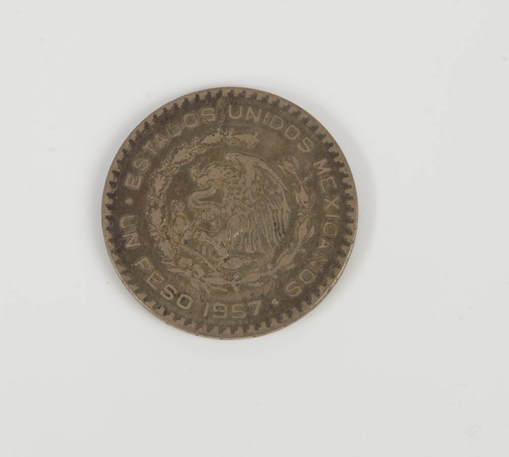 Mexican 1957 One Peso Coin