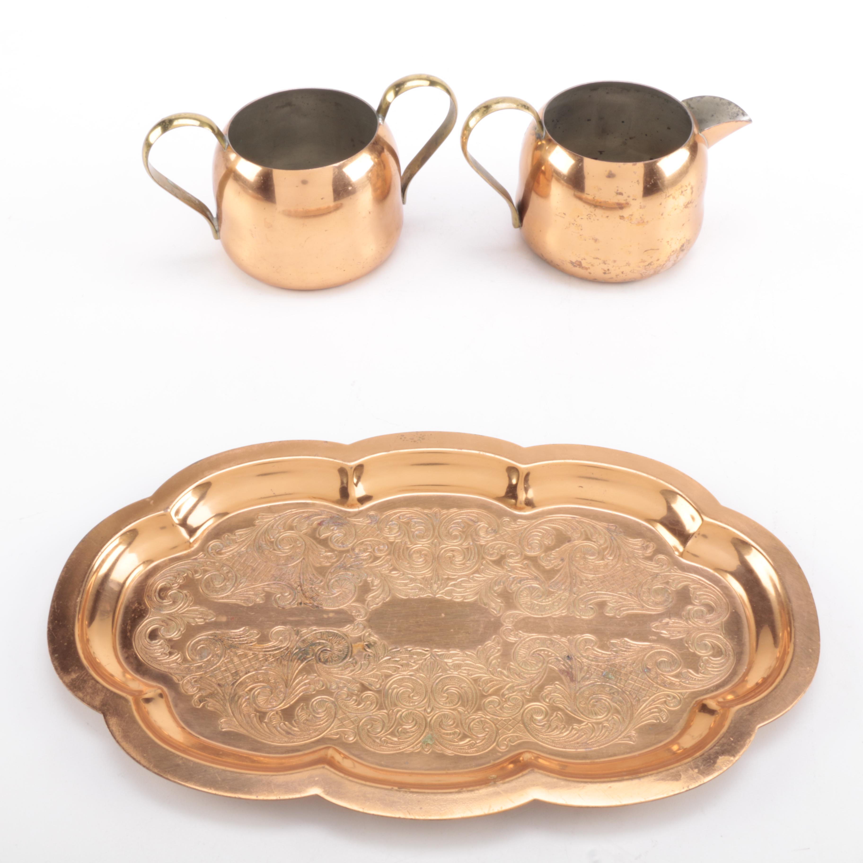 Brass Servingware Featuring Coppercraft Guild