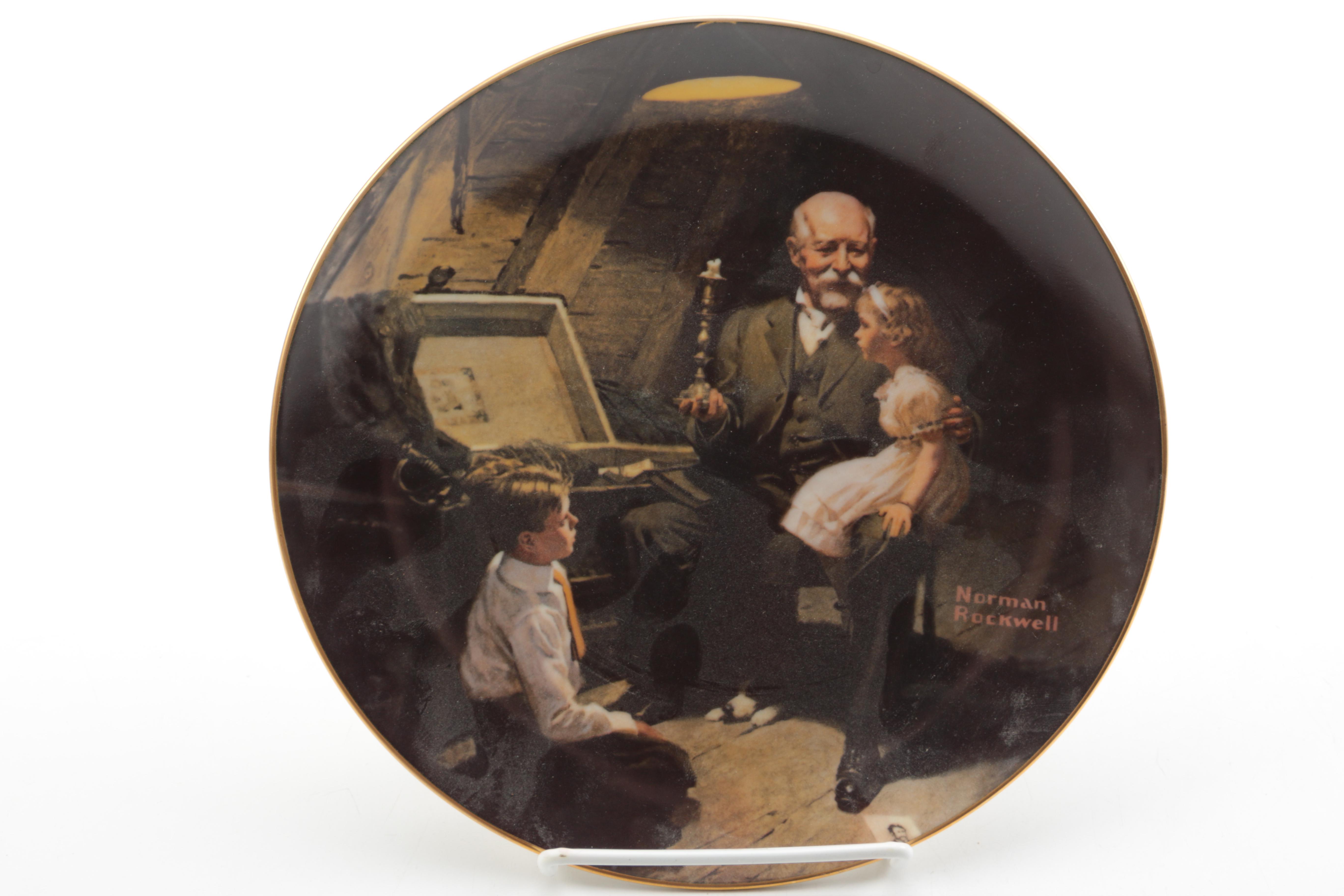 Knowles Norman Rockwell's "The Light Campaign" Collector Decor Plates