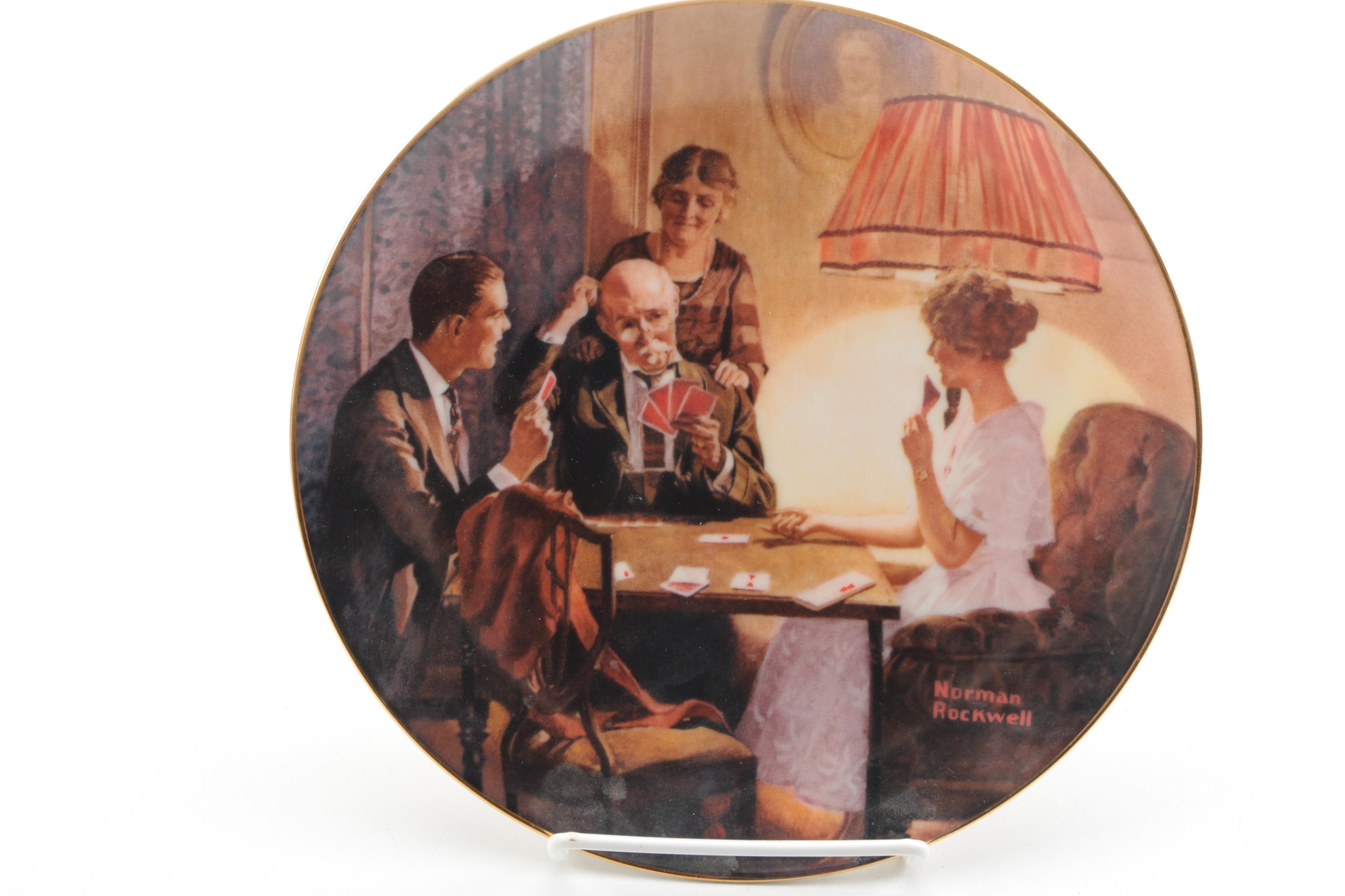 Knowles Norman Rockwell's "The Light Campaign" Collector Decor Plates