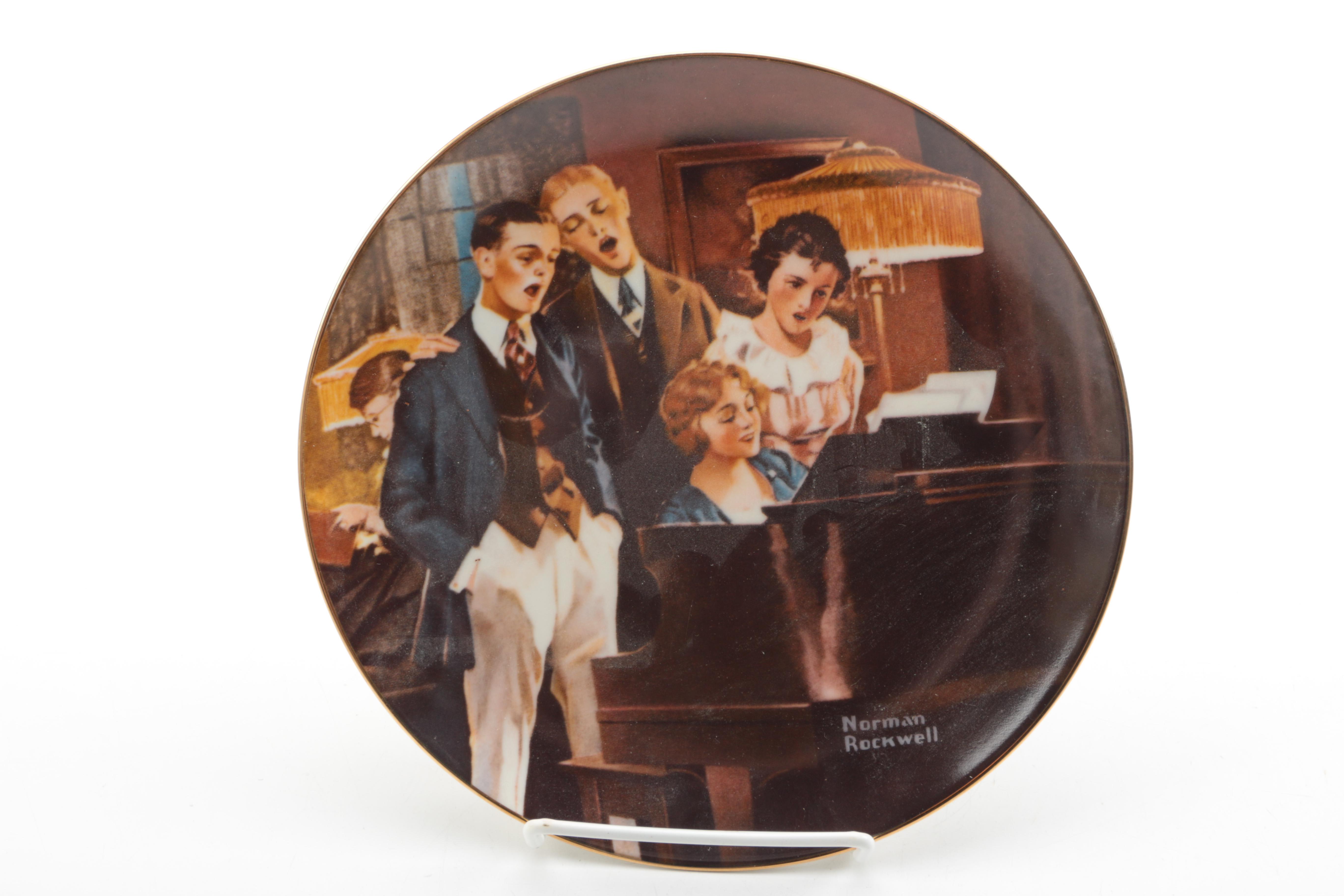 Knowles Norman Rockwell's "The Light Campaign" Collector Decor Plates