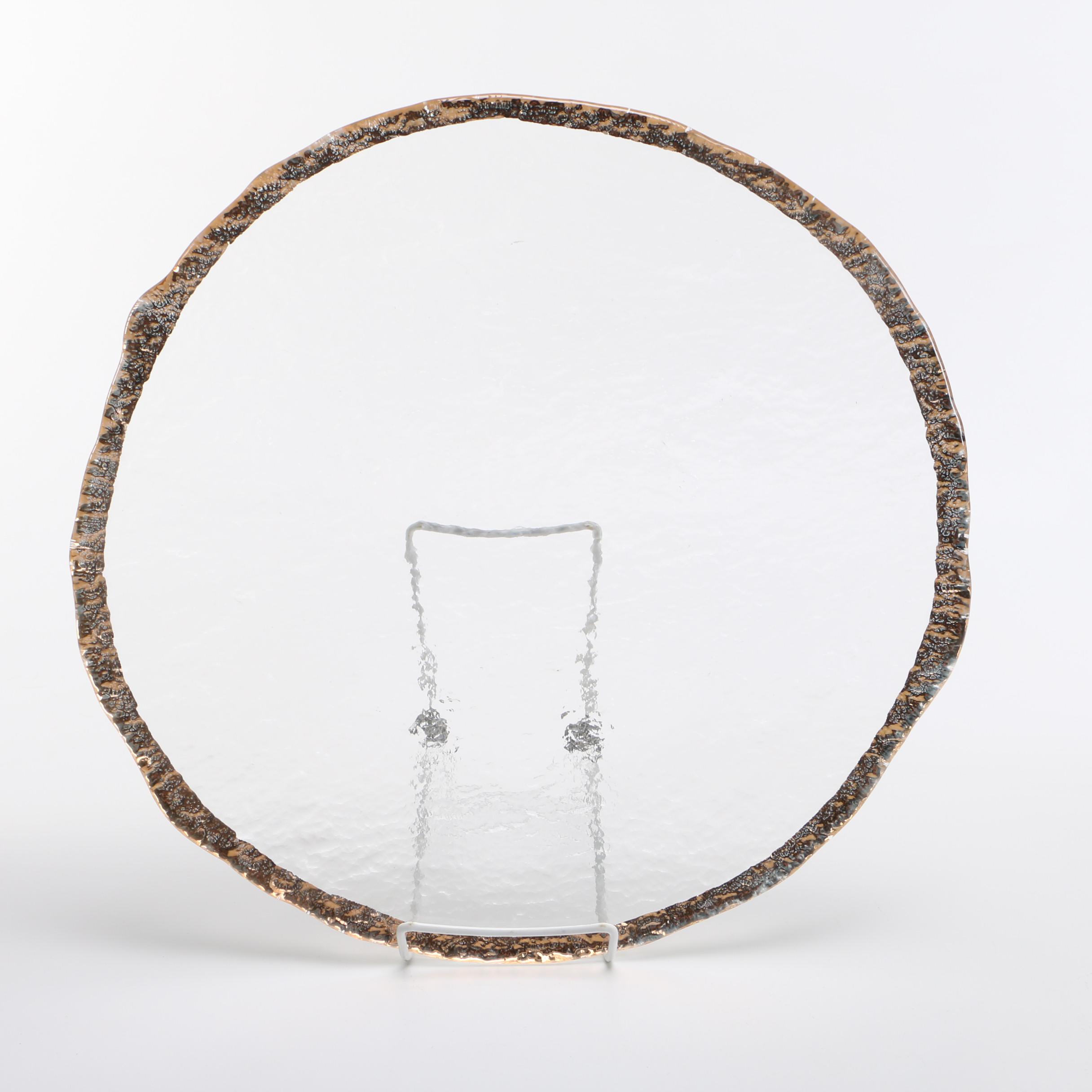 Glass Serveware With Gilding