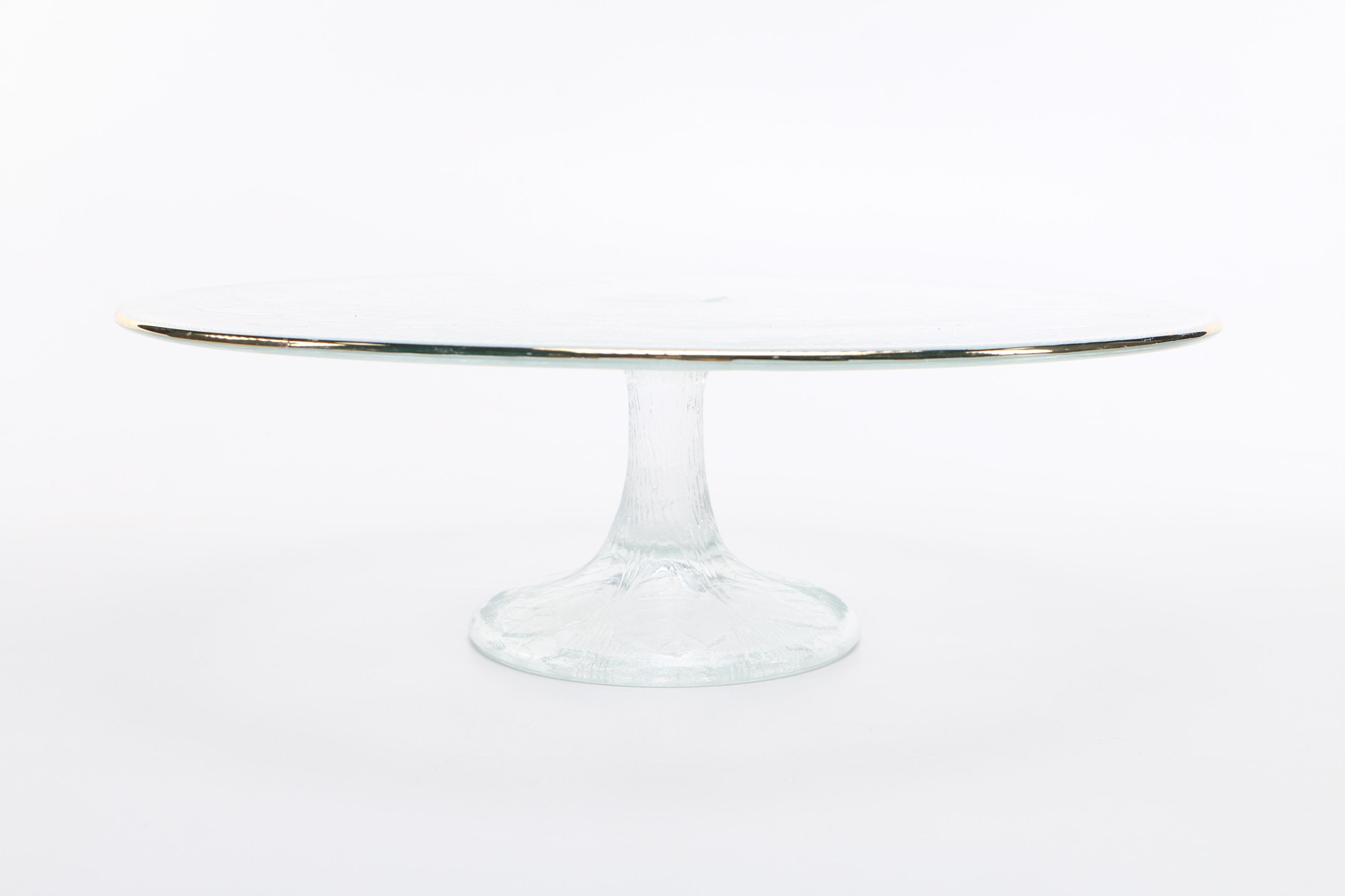 Glass Serveware With Gilding