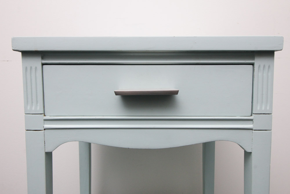 Light Blue Painted Nightstand