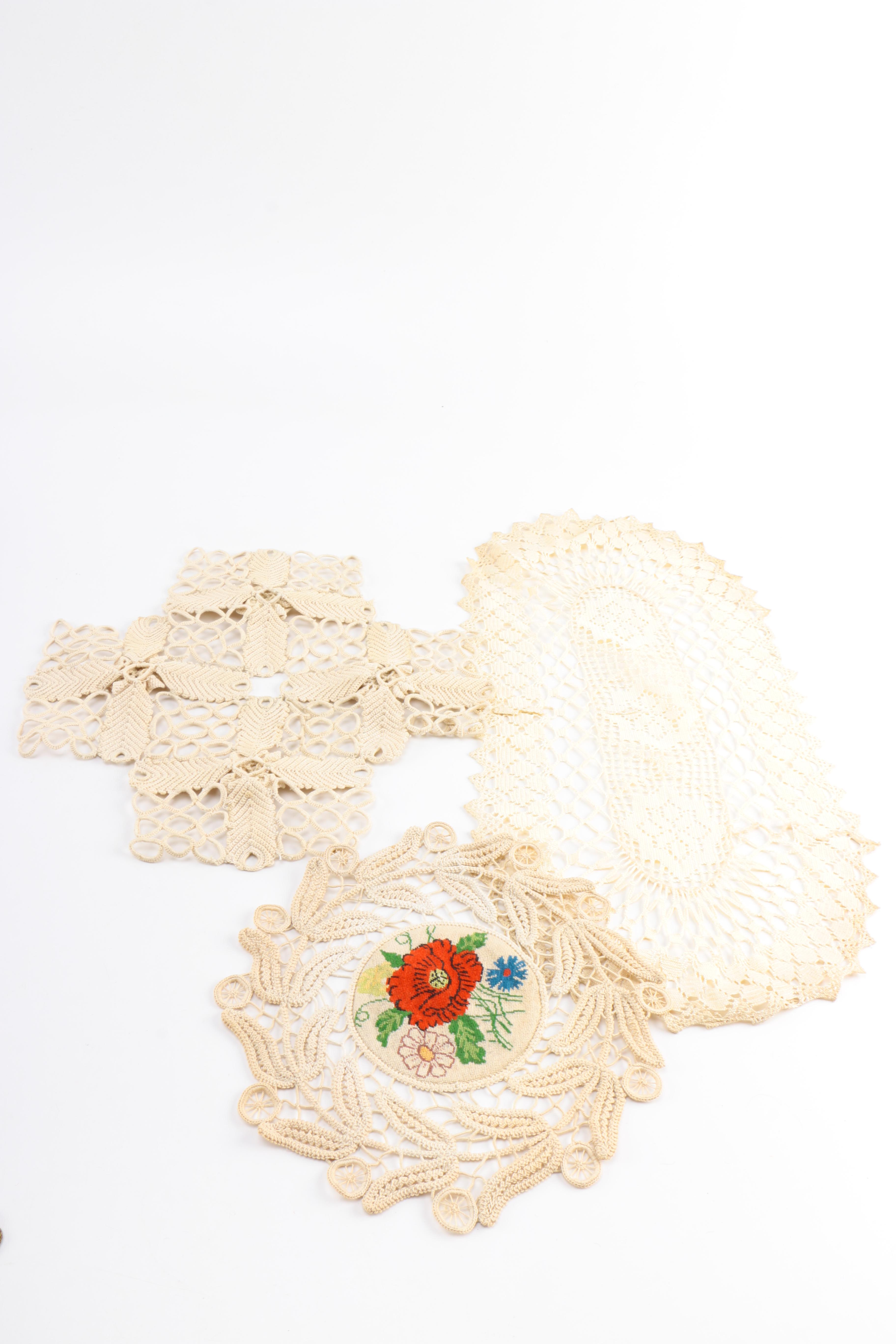 Decorative Textiles Including Doilies and Placemats