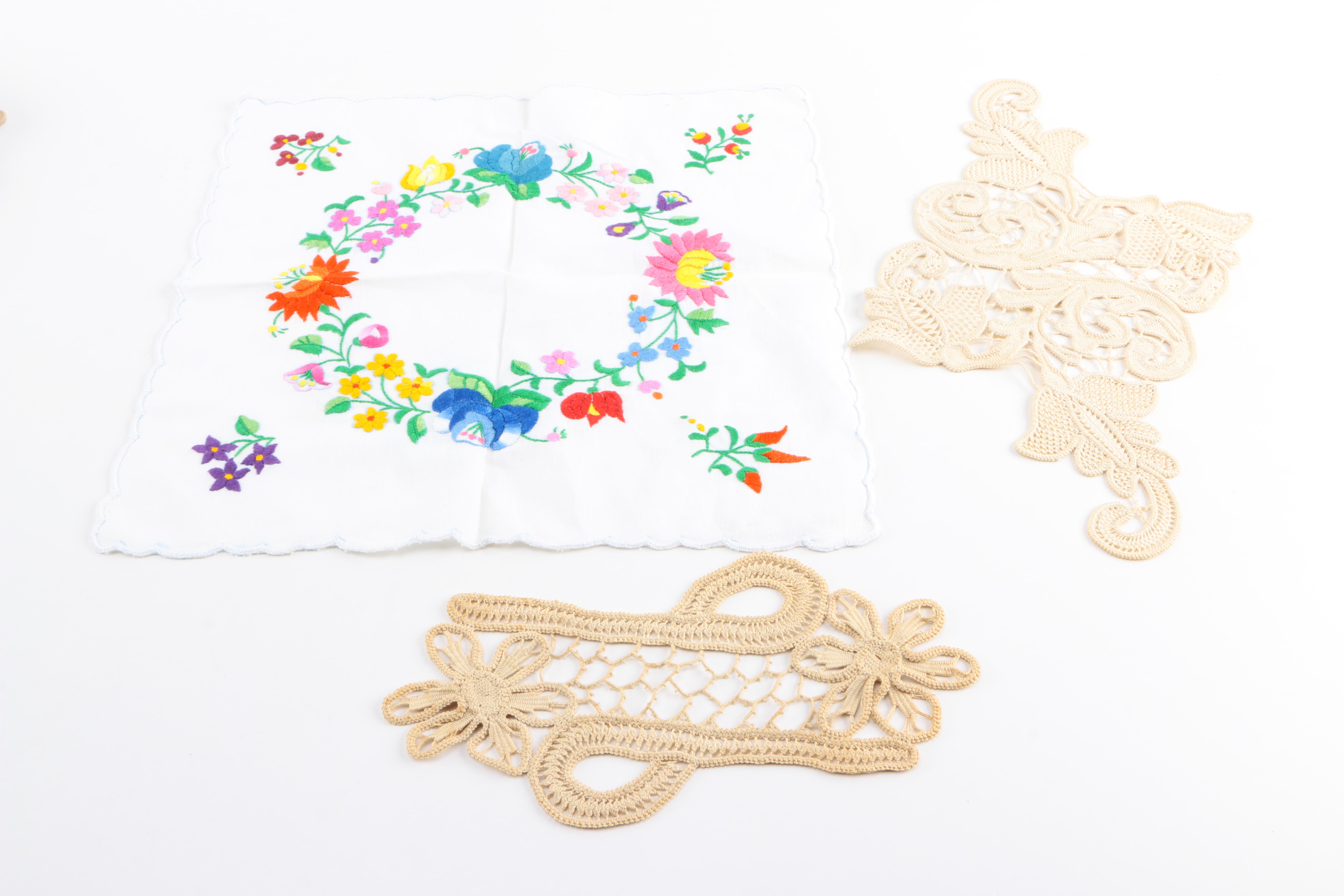 Decorative Textiles Including Doilies and Placemats