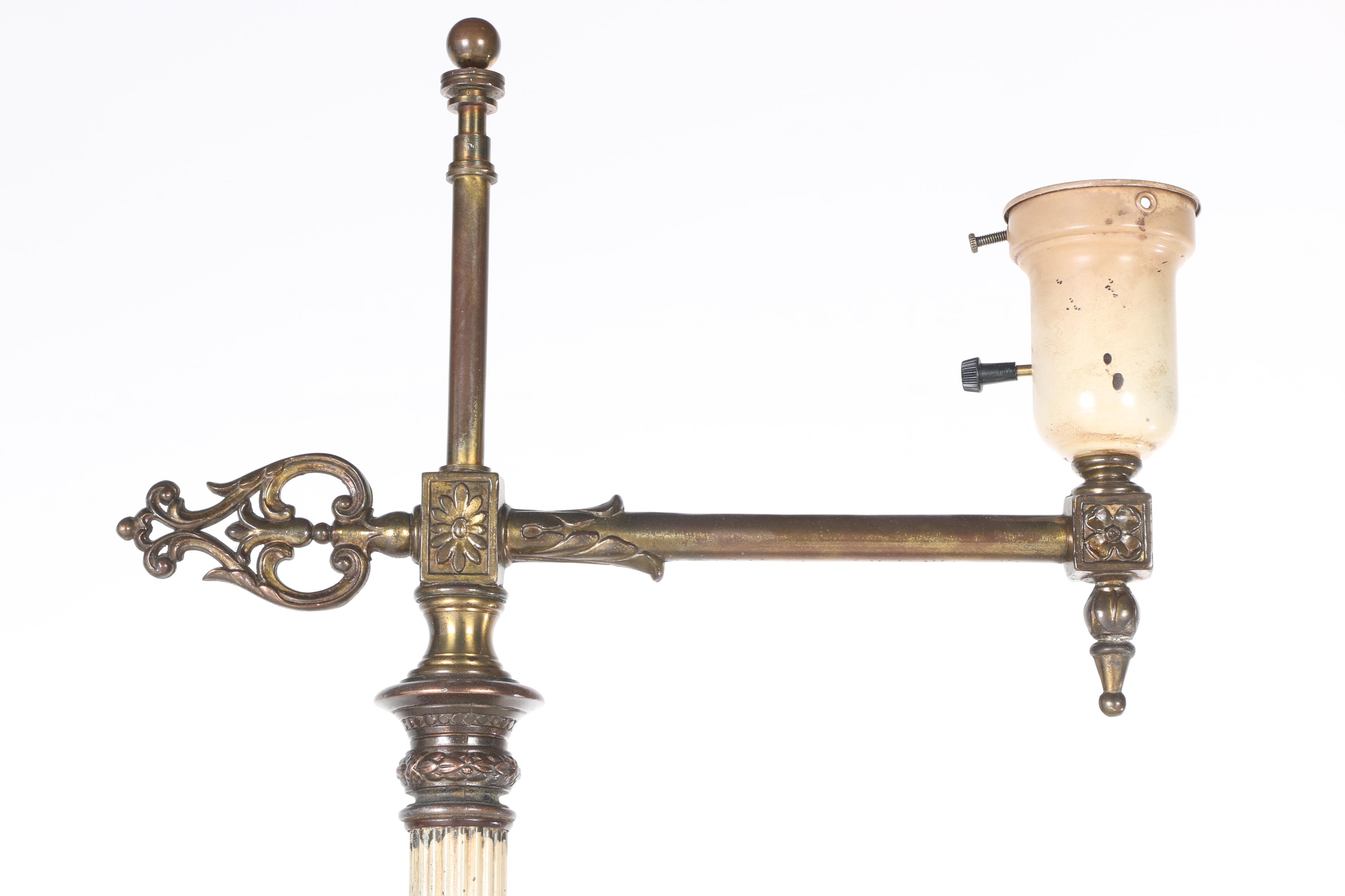 White and Green Floor Lamp