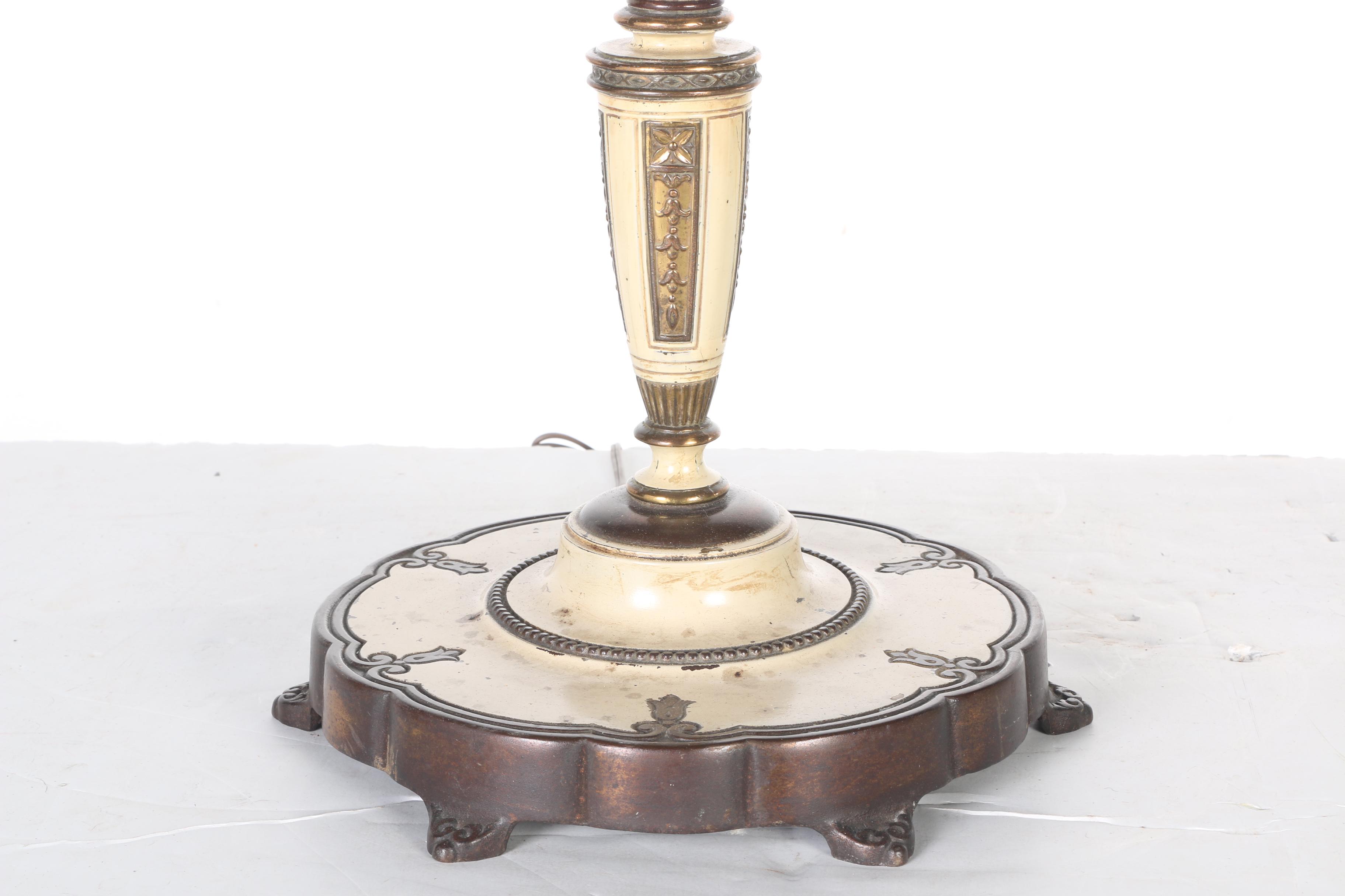 White and Green Floor Lamp