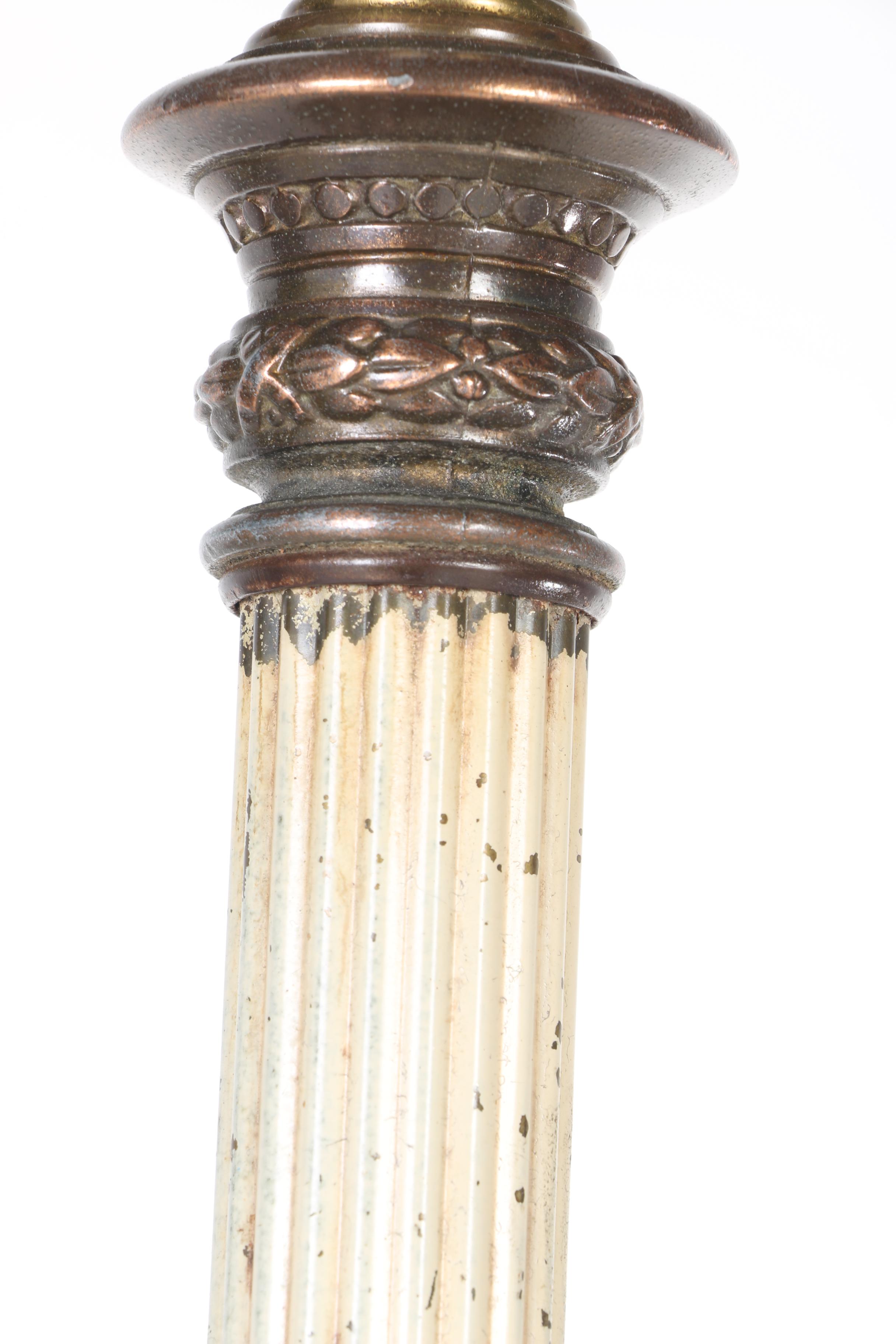 White and Green Floor Lamp