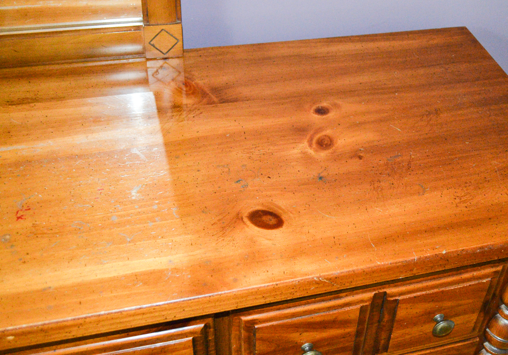 Chippendale Style Chest of Drawers with Mirror