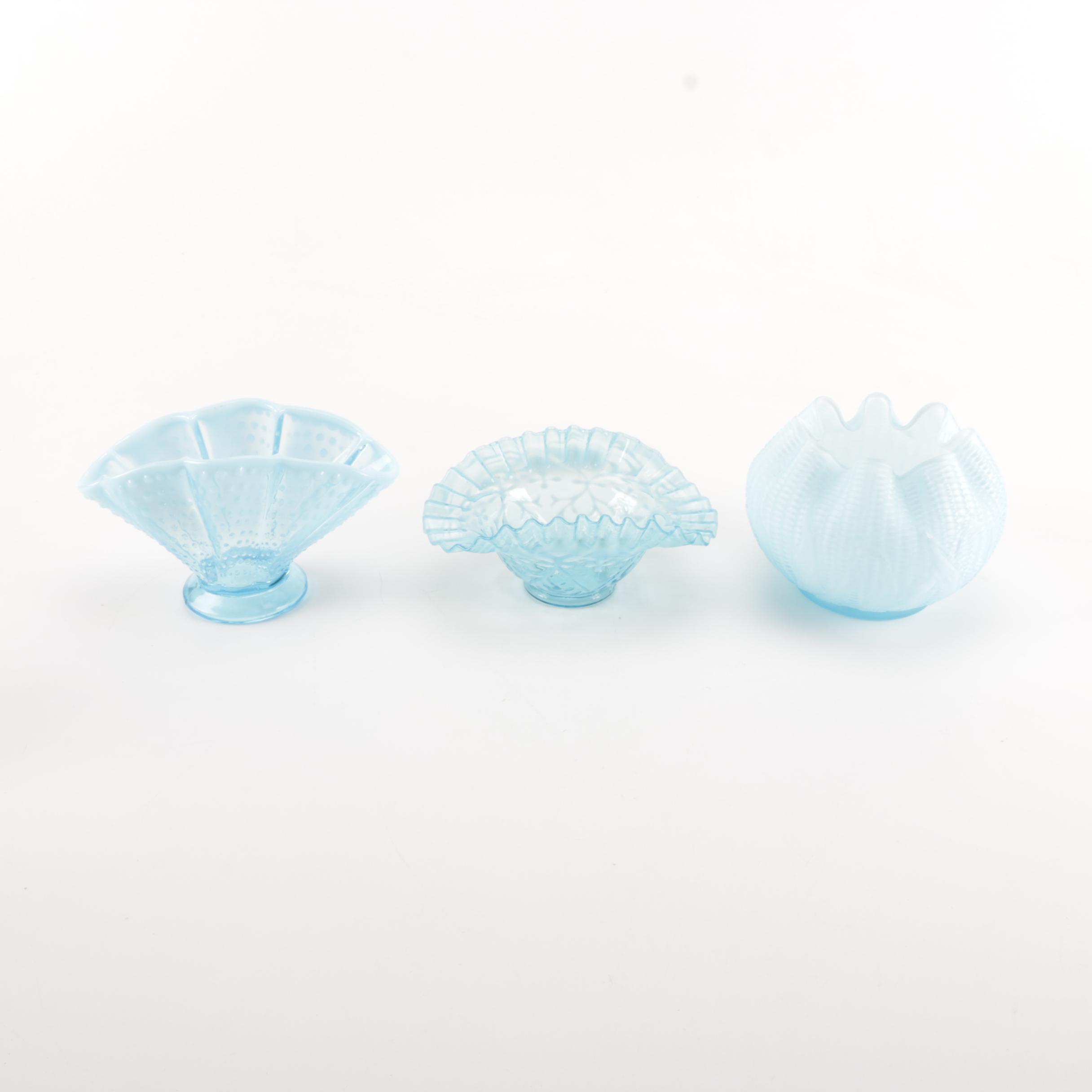 Fenton Vase and Bowls