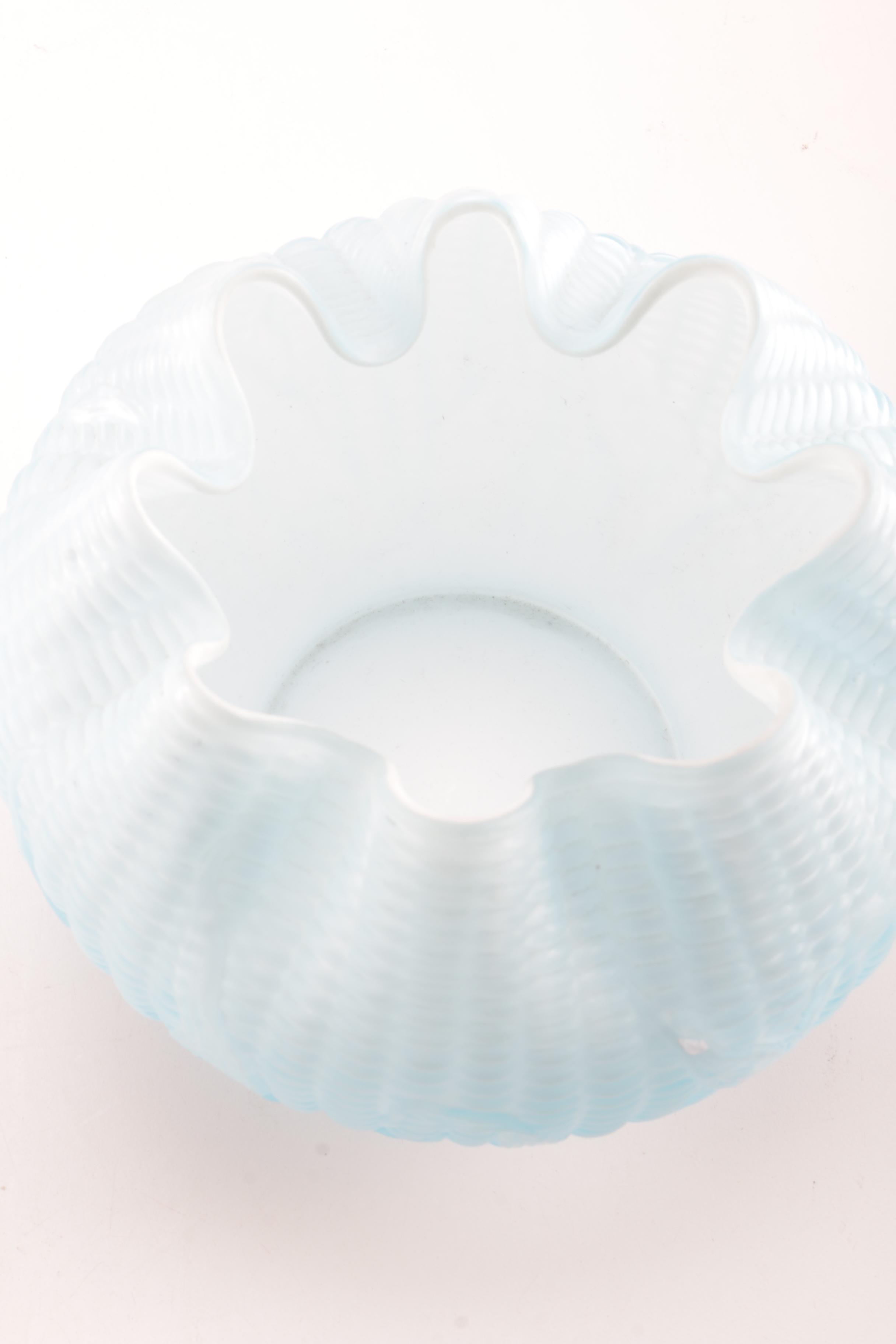 Fenton Vase and Bowls