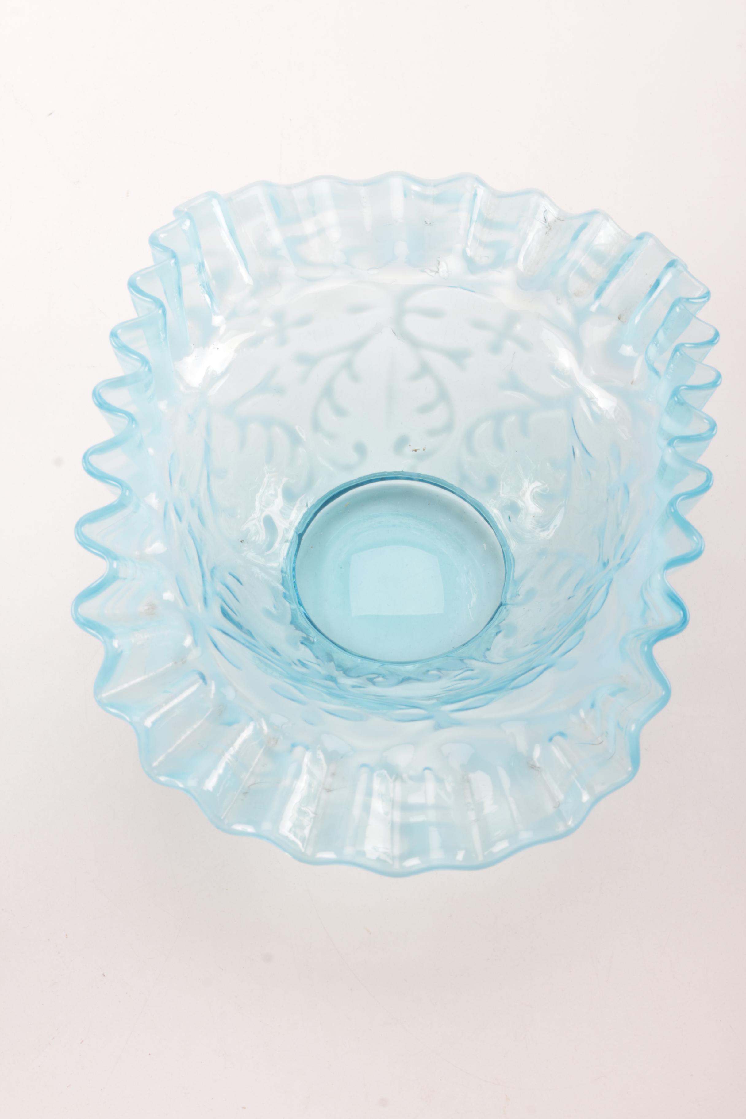 Fenton Vase and Bowls