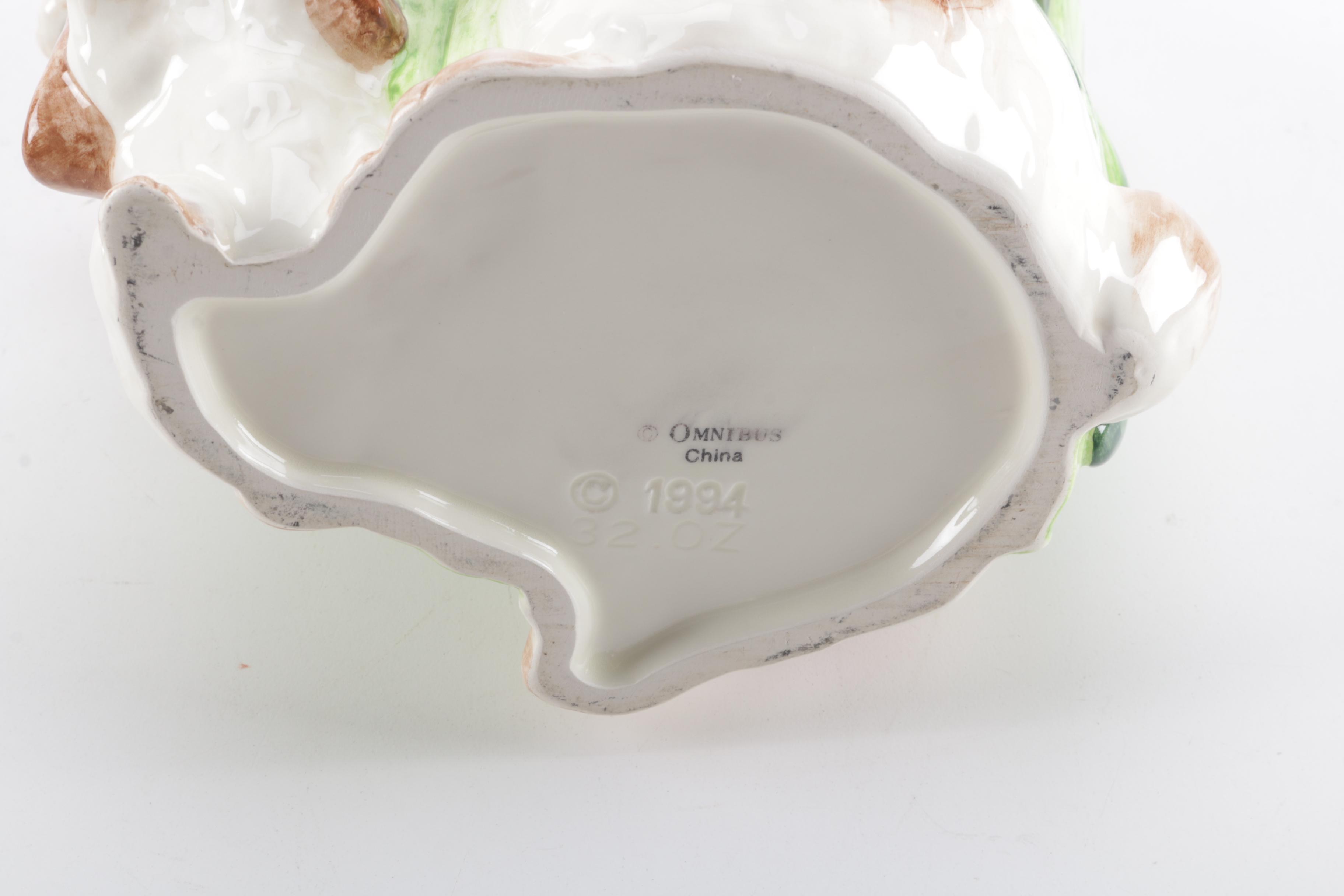 Fitz and Floyd Bunny Pitcher and Salt and Pepper Shaker