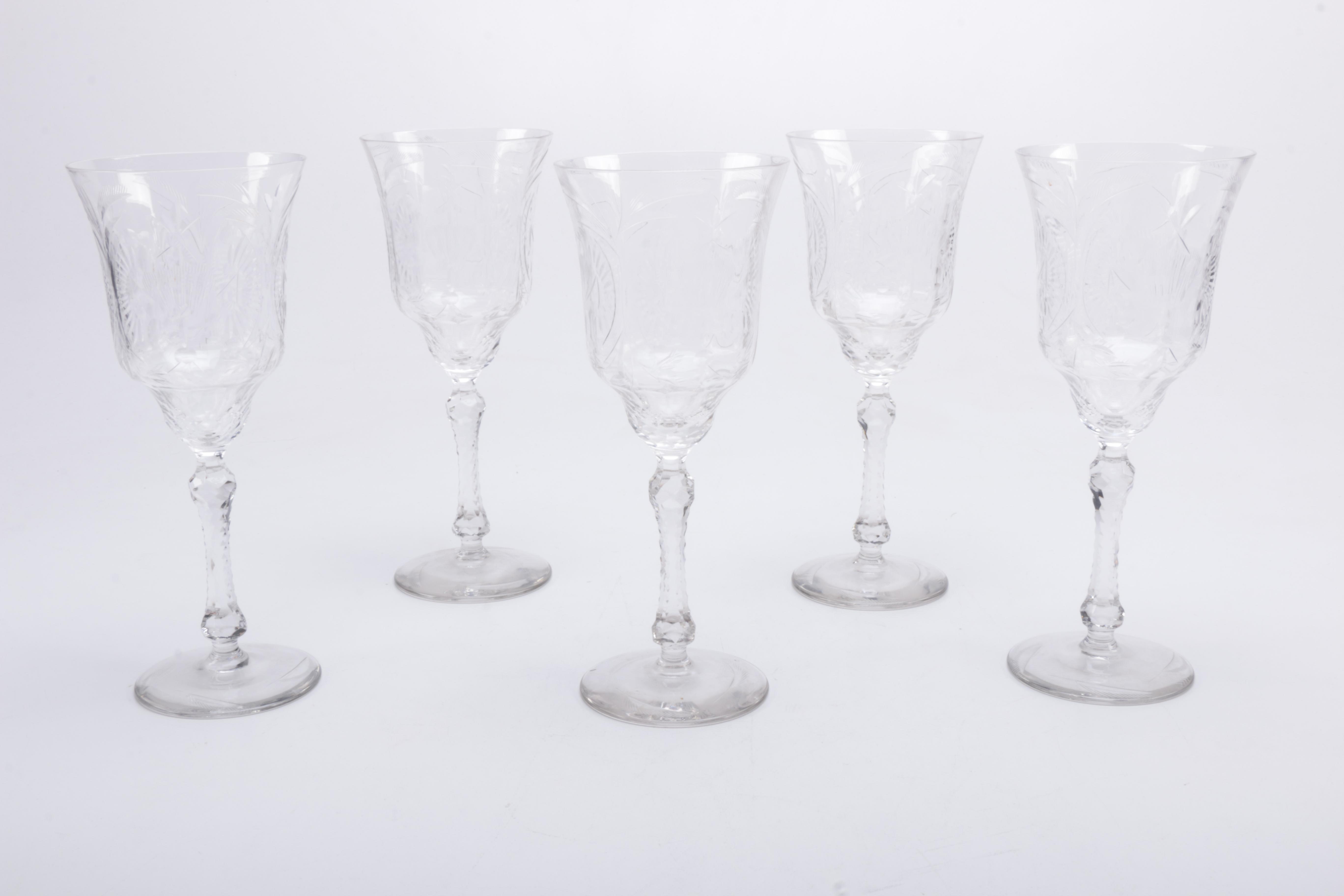 Crystal Cut Stemware