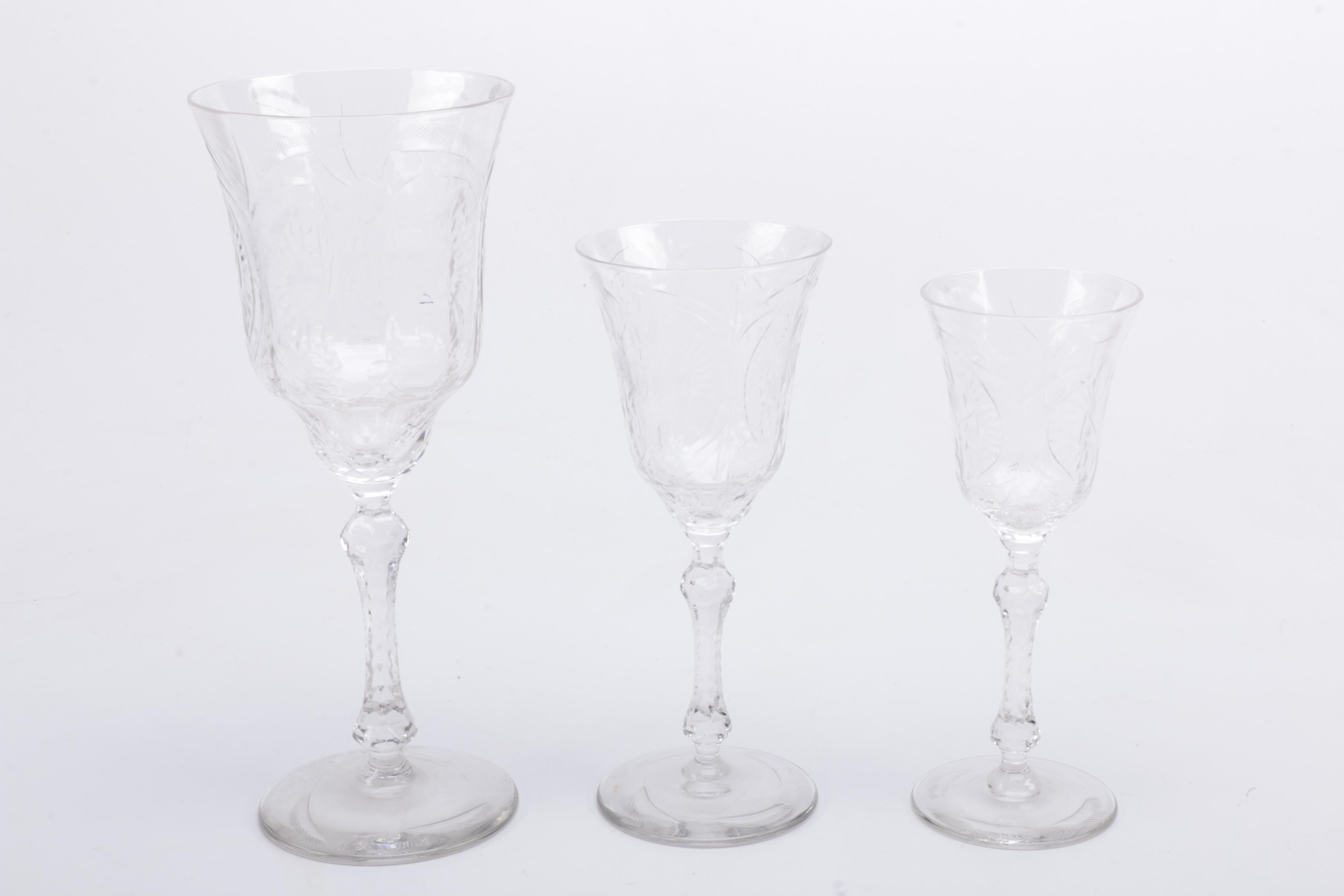 Crystal Cut Stemware