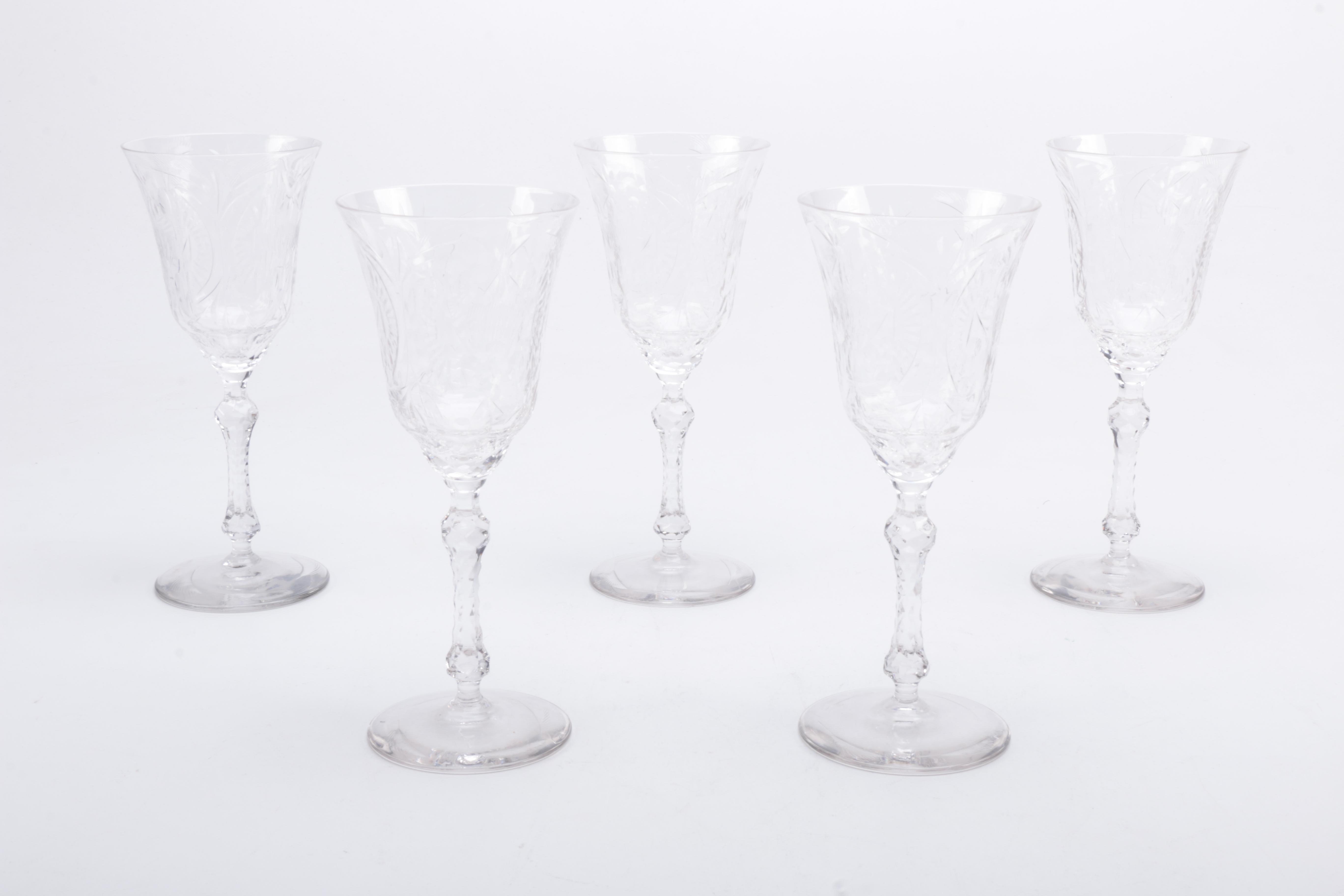 Crystal Cut Stemware
