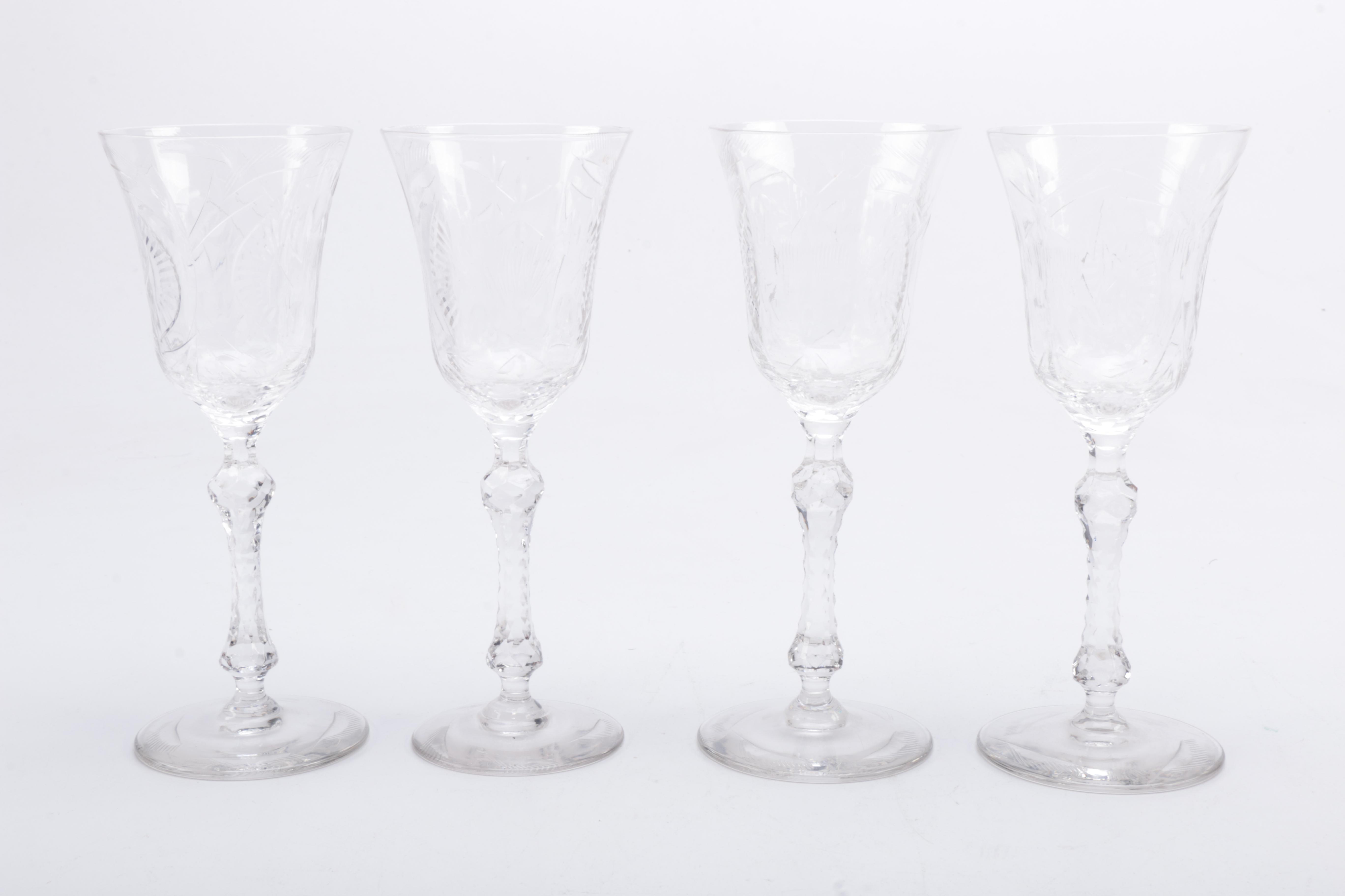 Crystal Cut Stemware