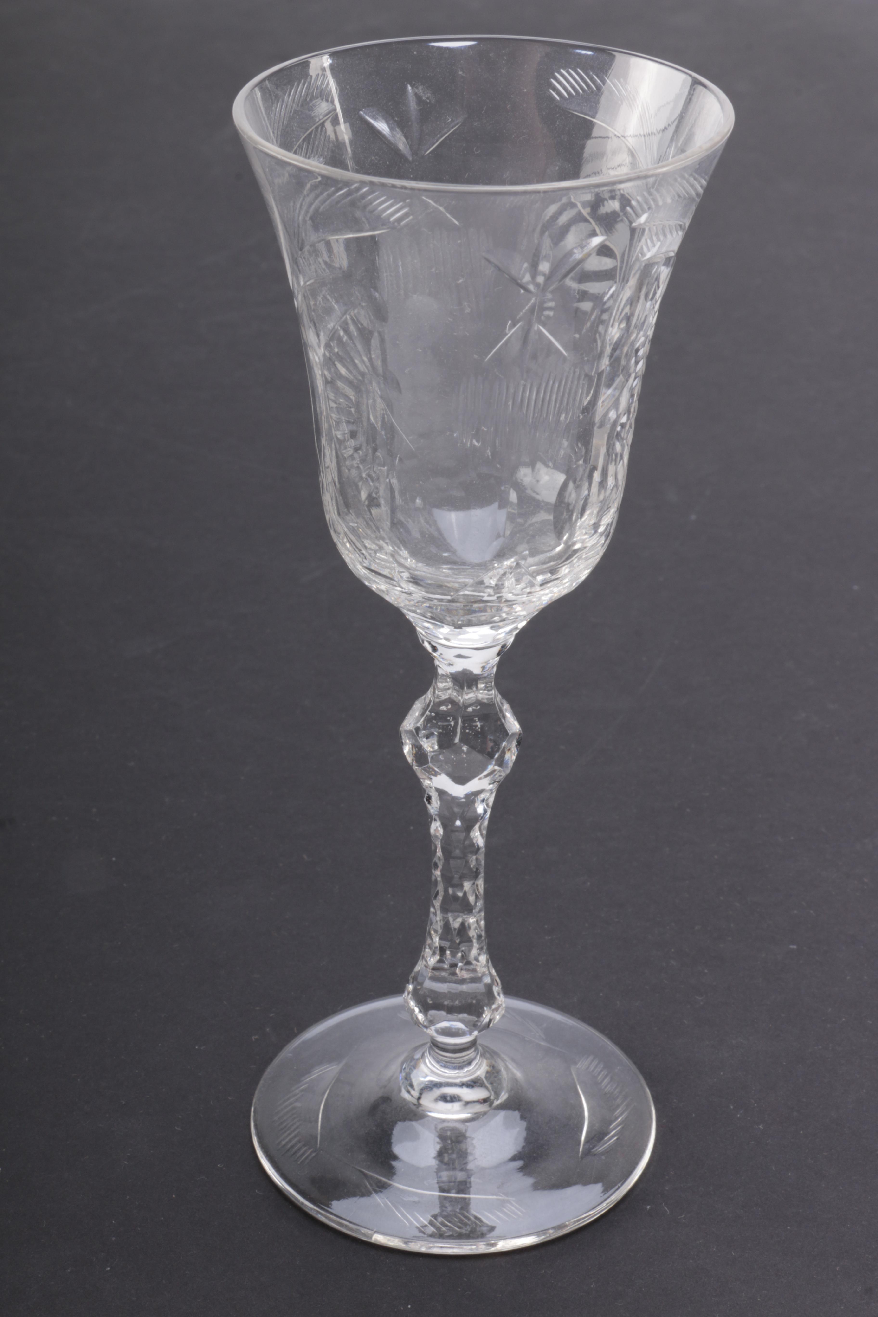 Crystal Cut Stemware
