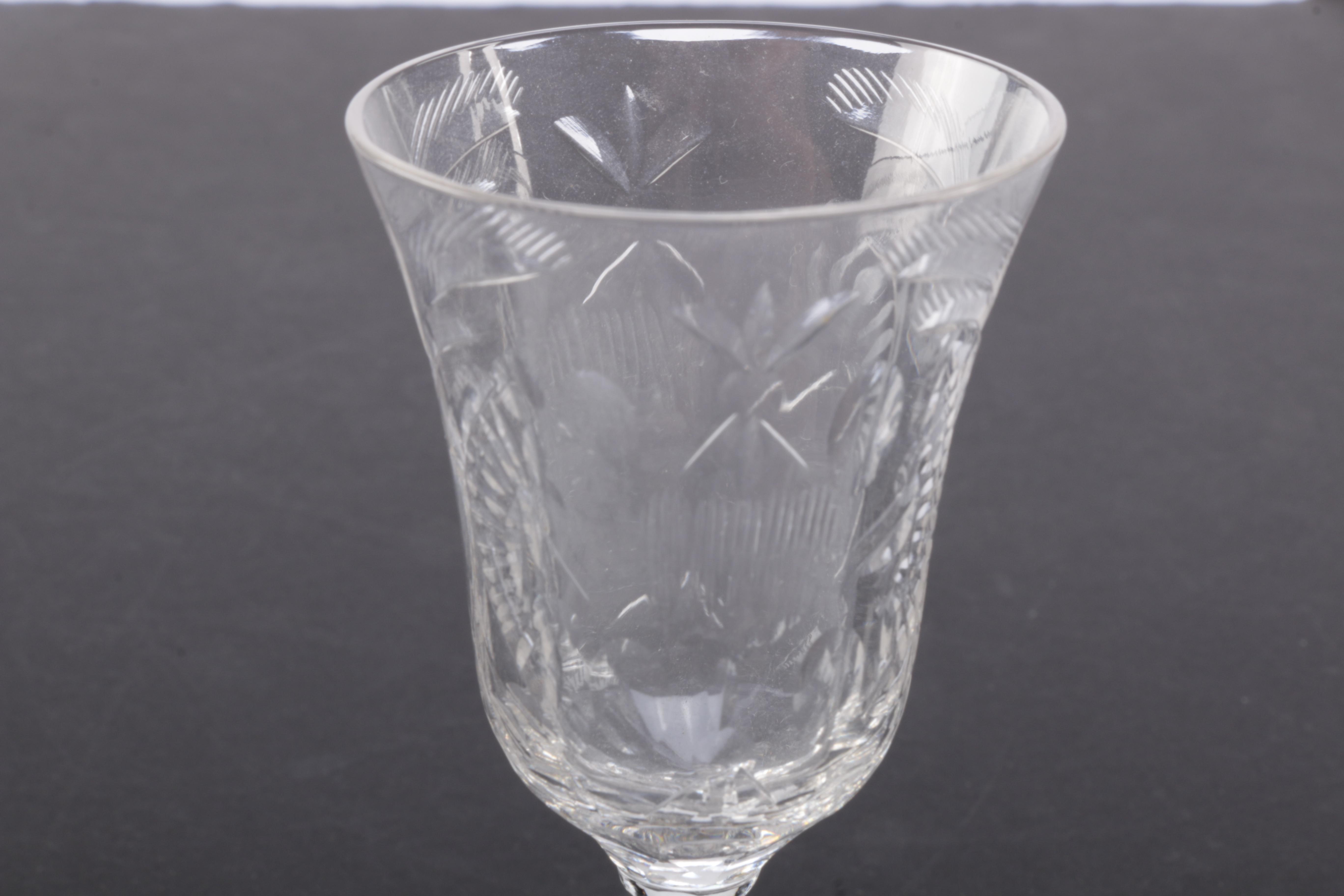 Crystal Cut Stemware