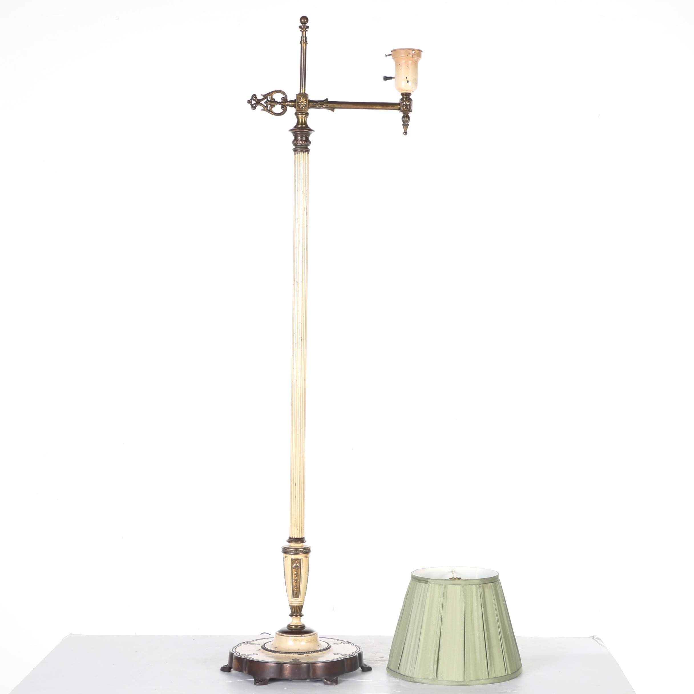 White and Green Floor Lamp