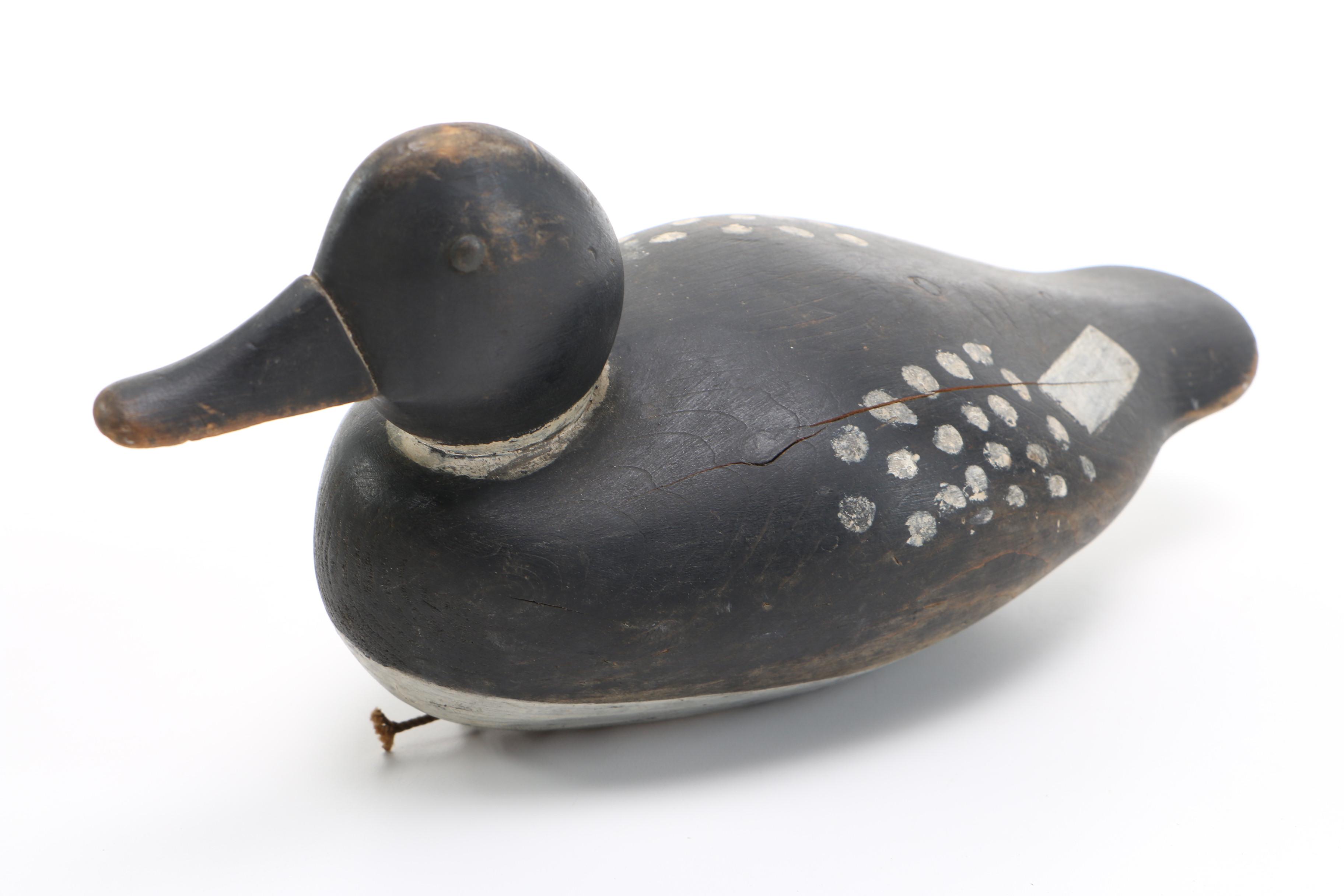 A.W. Tyler Hand Carved Duck Decoy