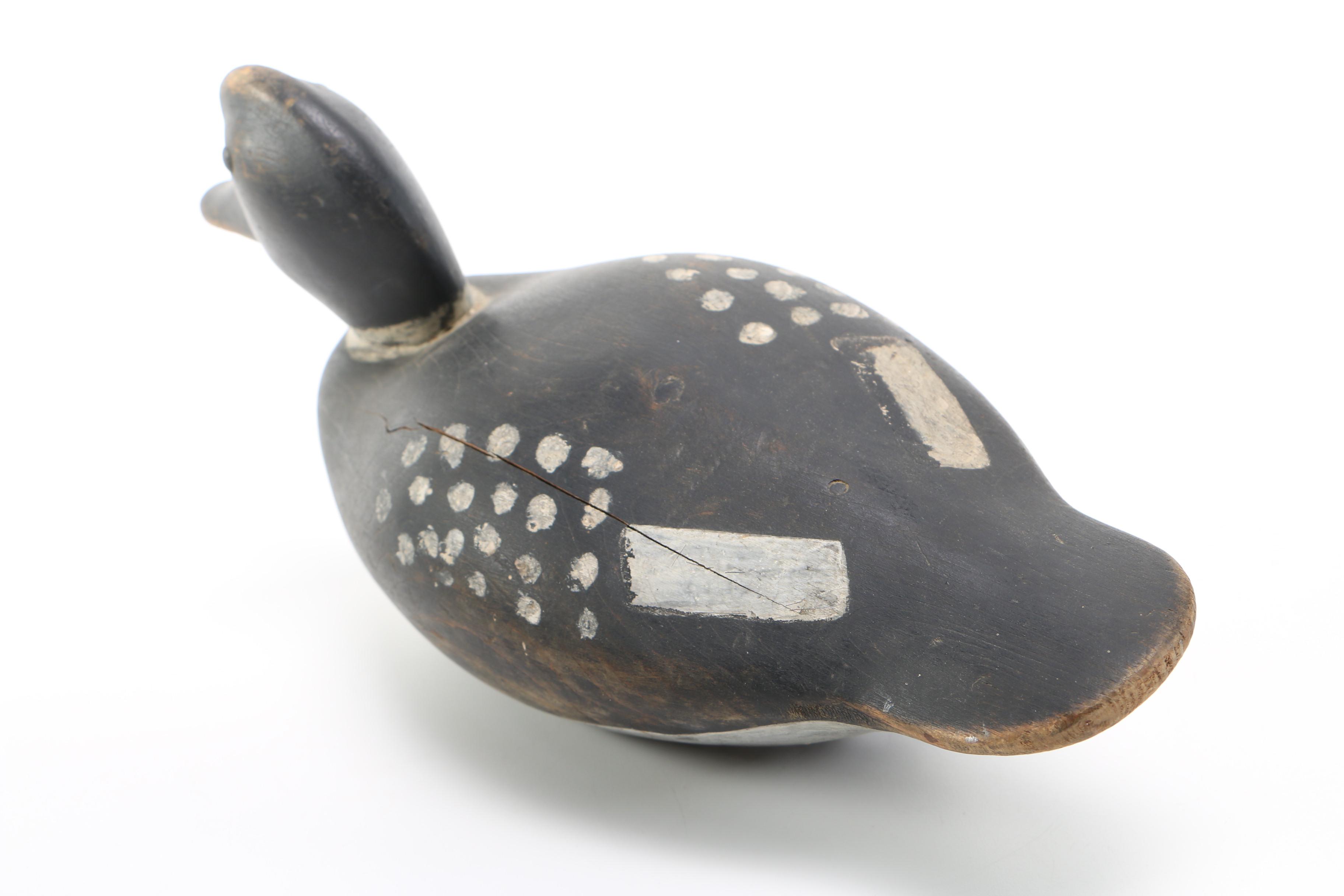 A.W. Tyler Hand Carved Duck Decoy