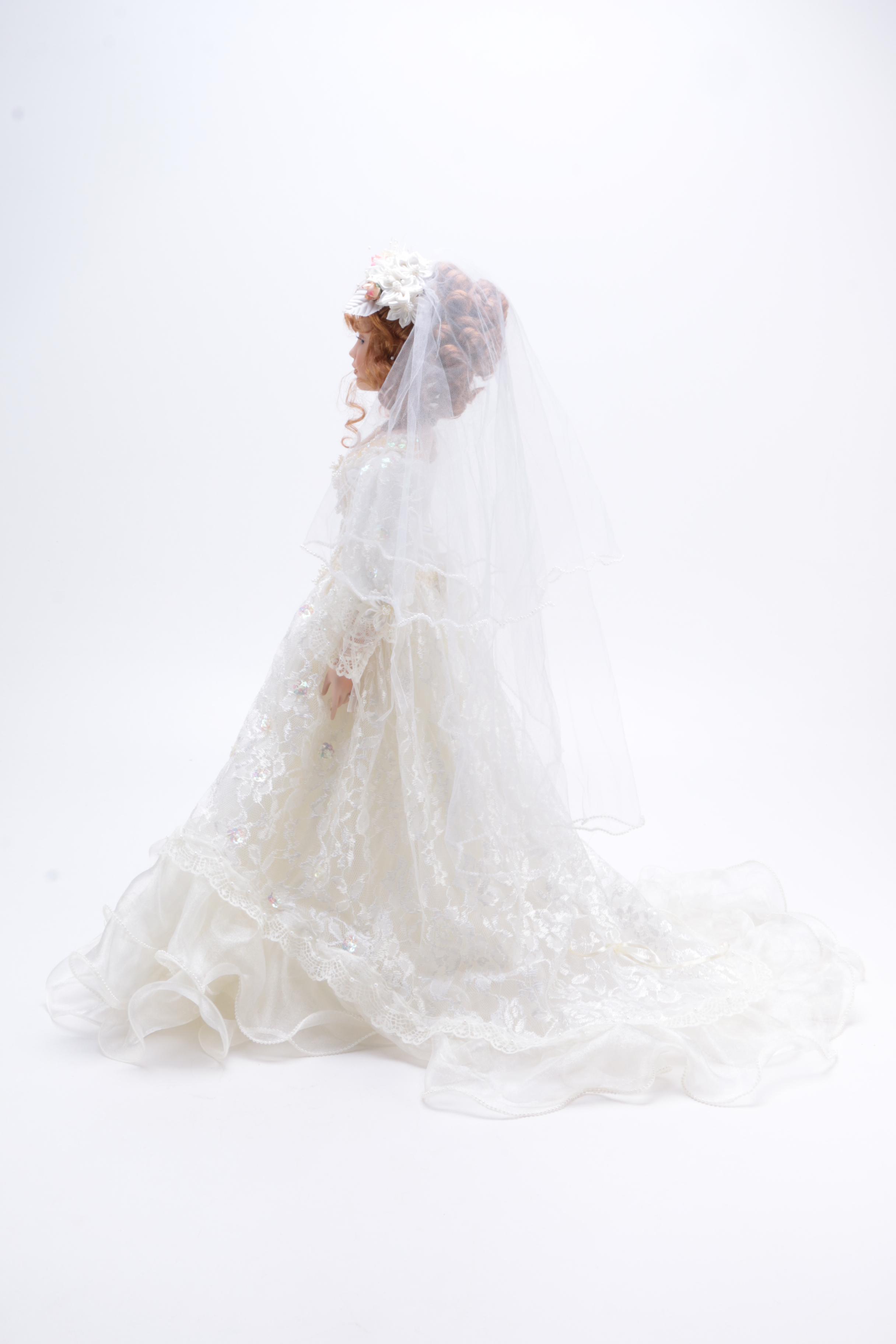 Paradise Galleries Porcelain Doll - "Jessica Bride"