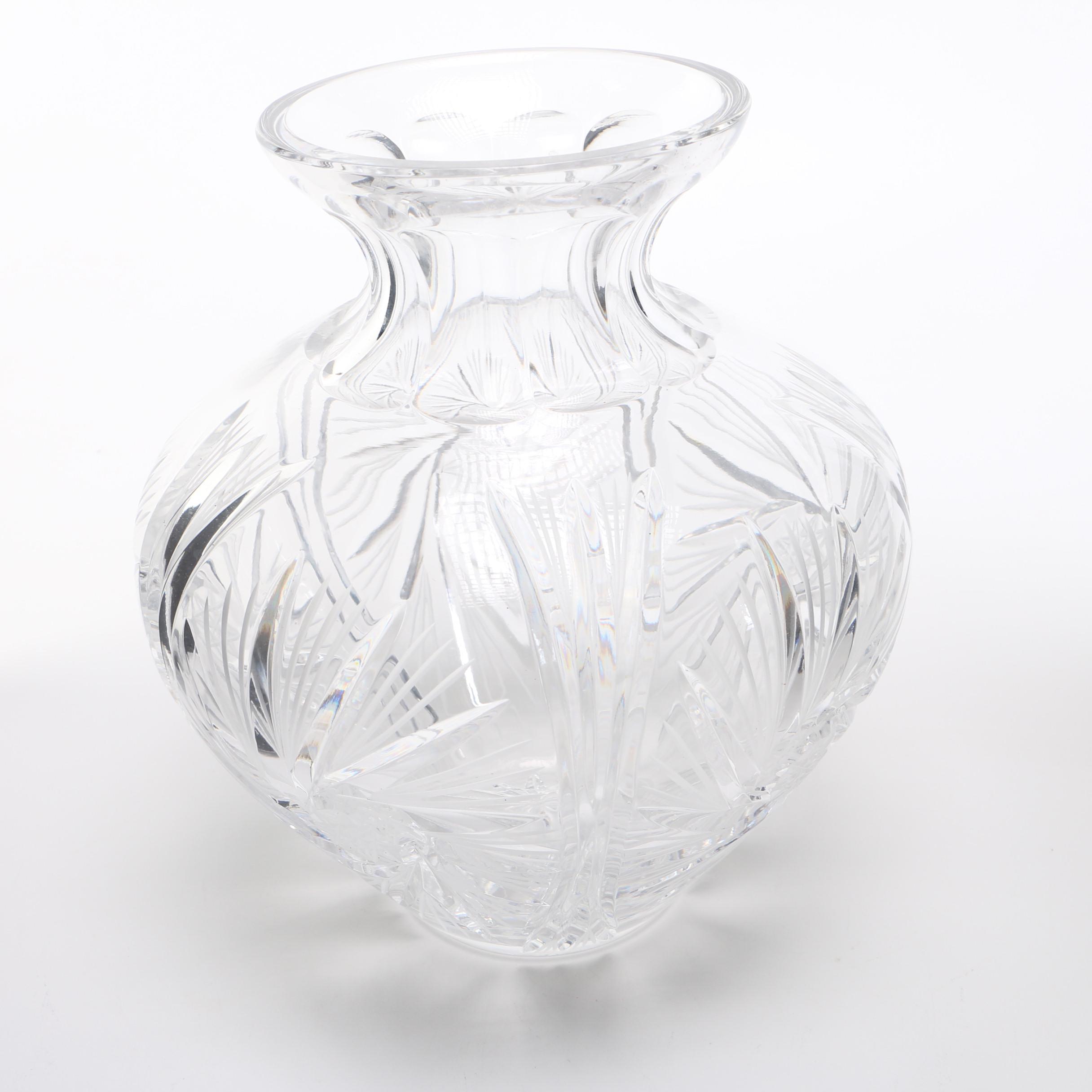 Cut Crystal Vase