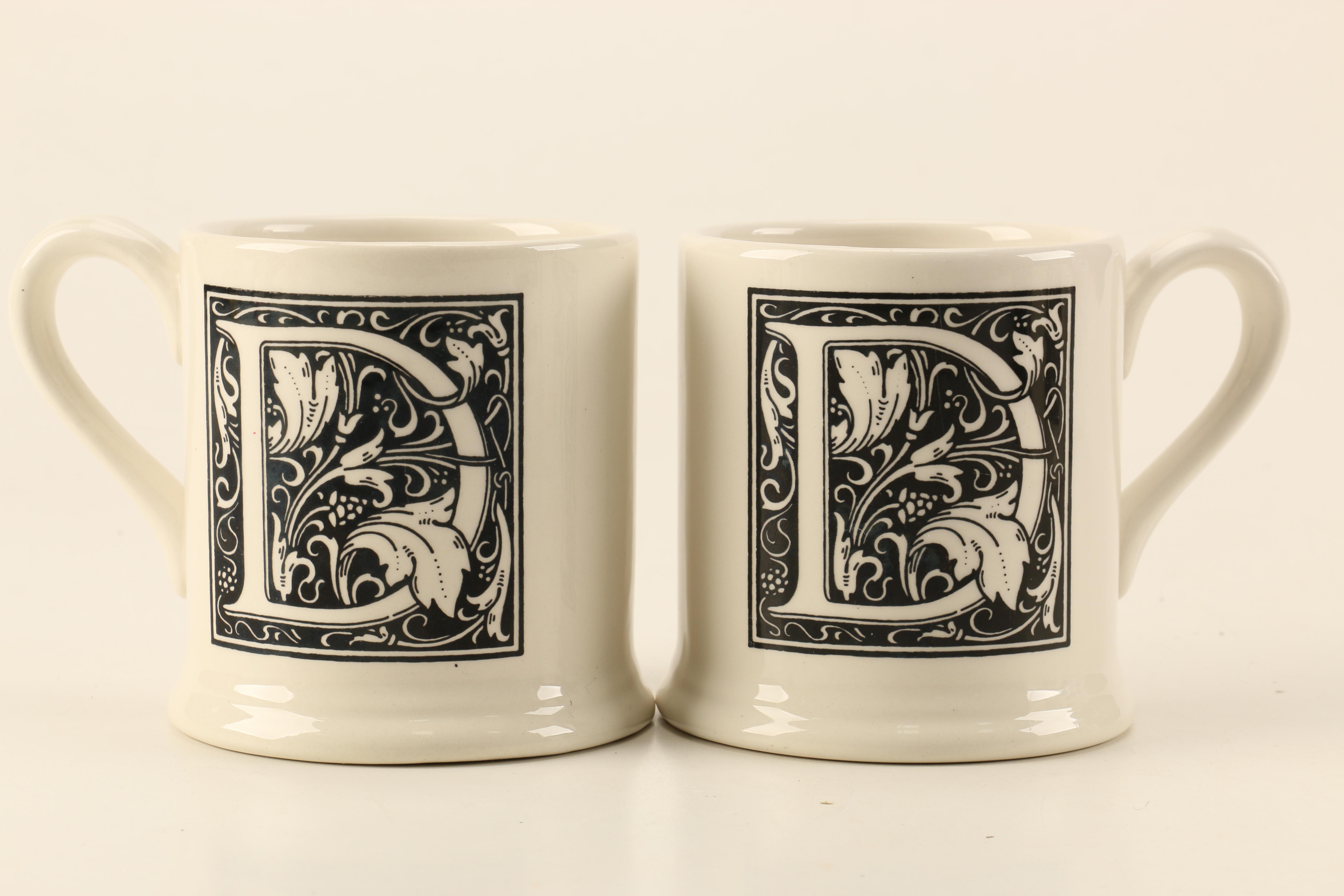 Monogrammed Ceramic Mugs