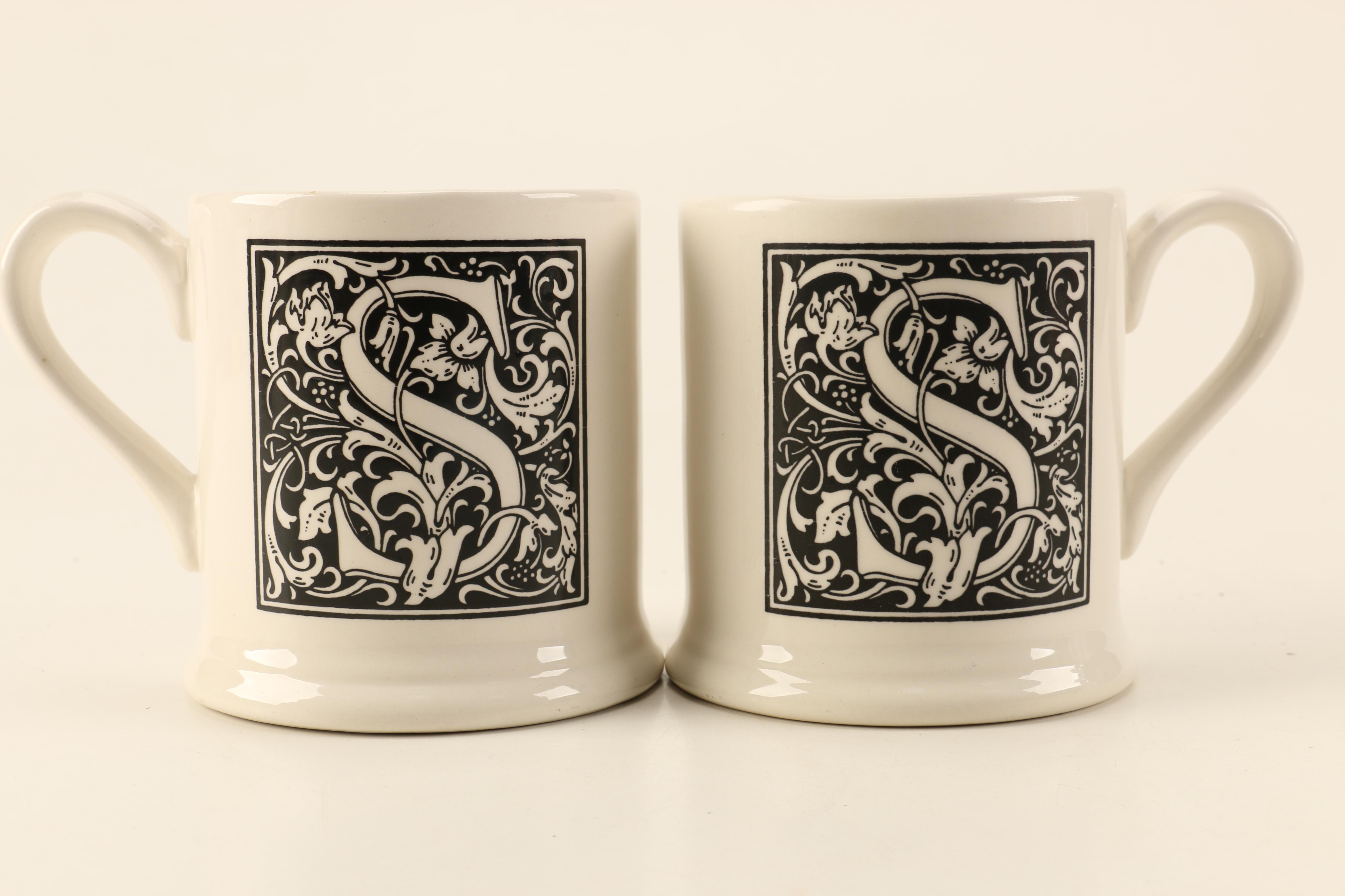 Monogrammed Ceramic Mugs