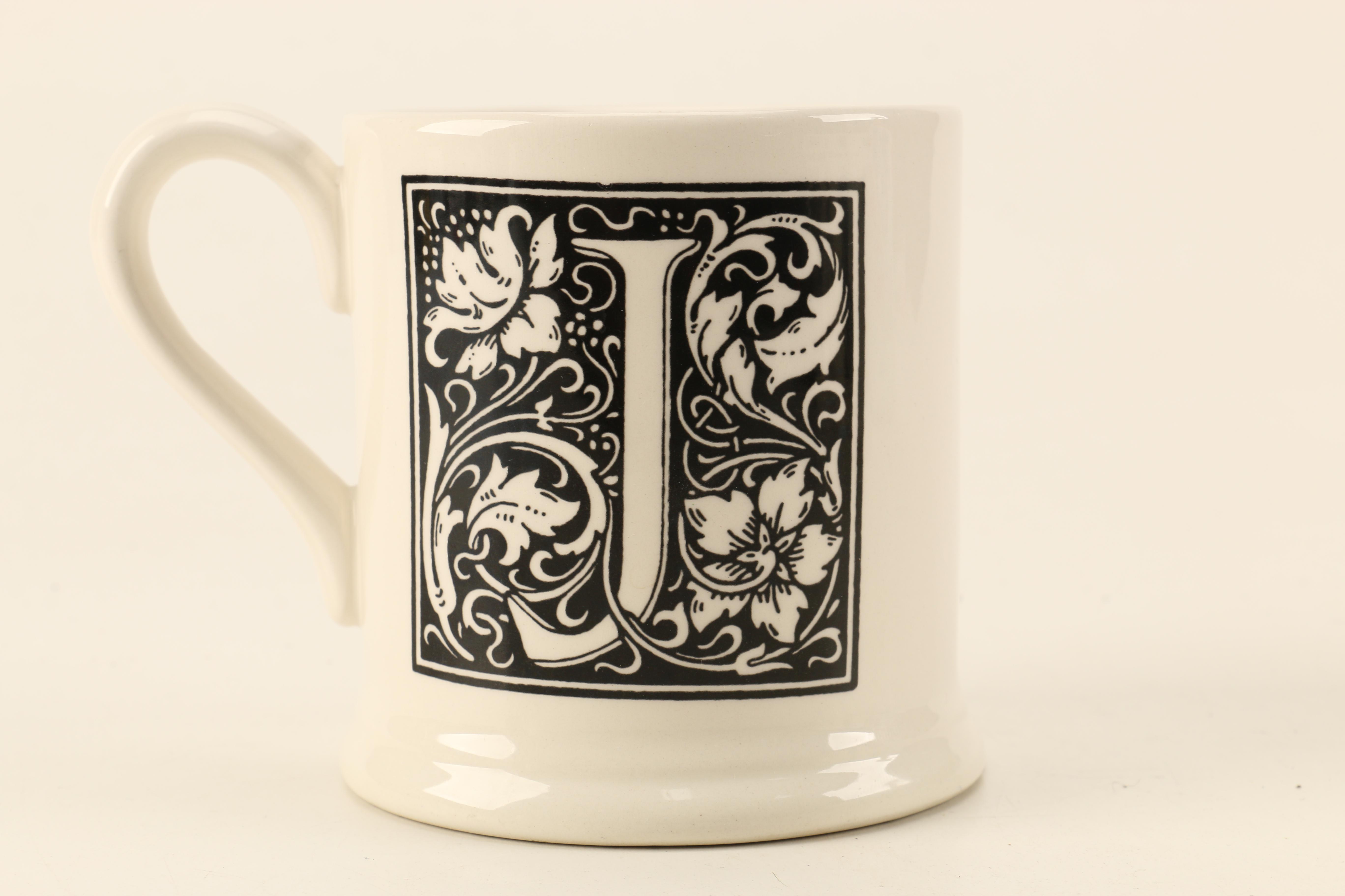 Monogrammed Ceramic Mugs