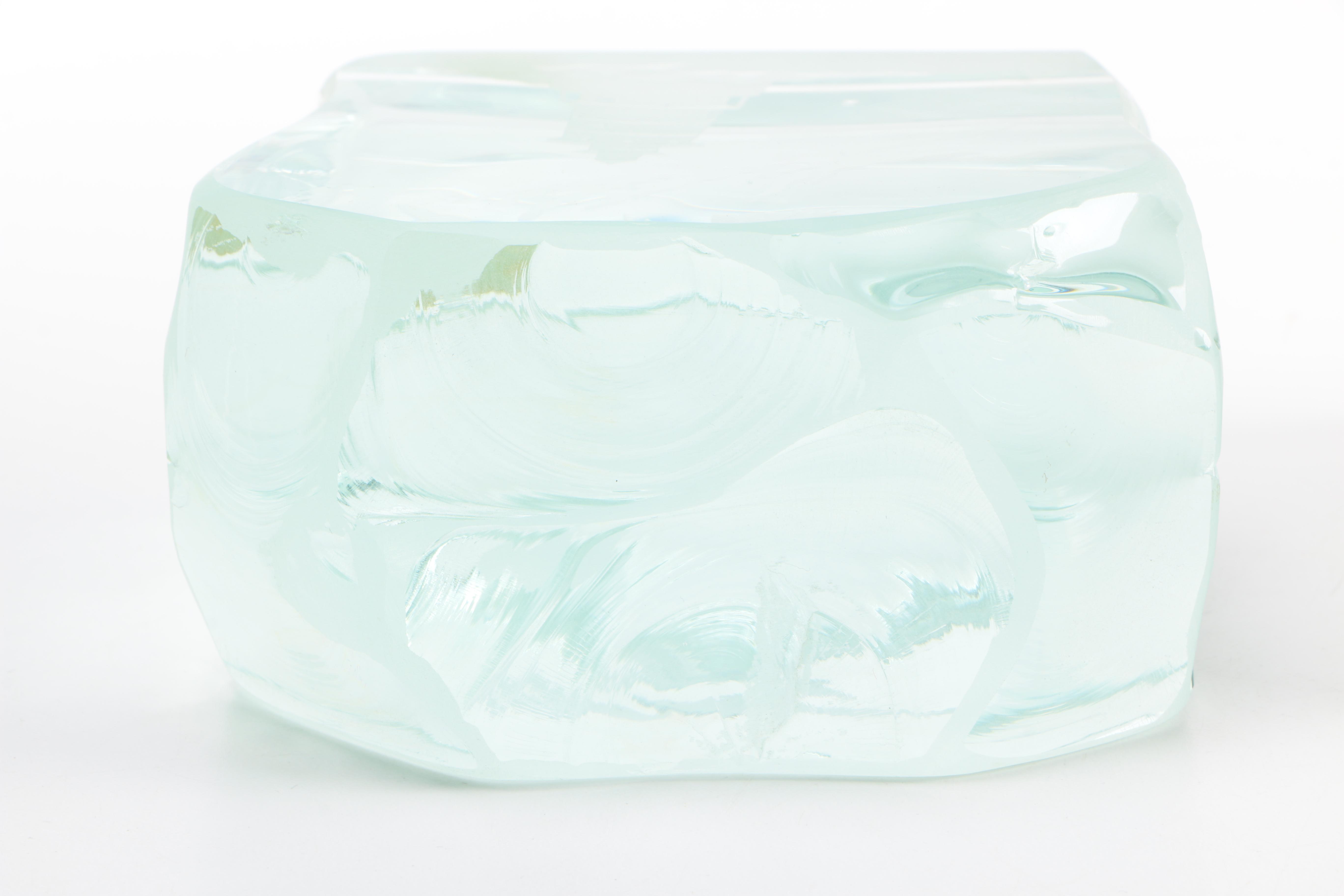 Glass Lighthouse Decor with Display Table