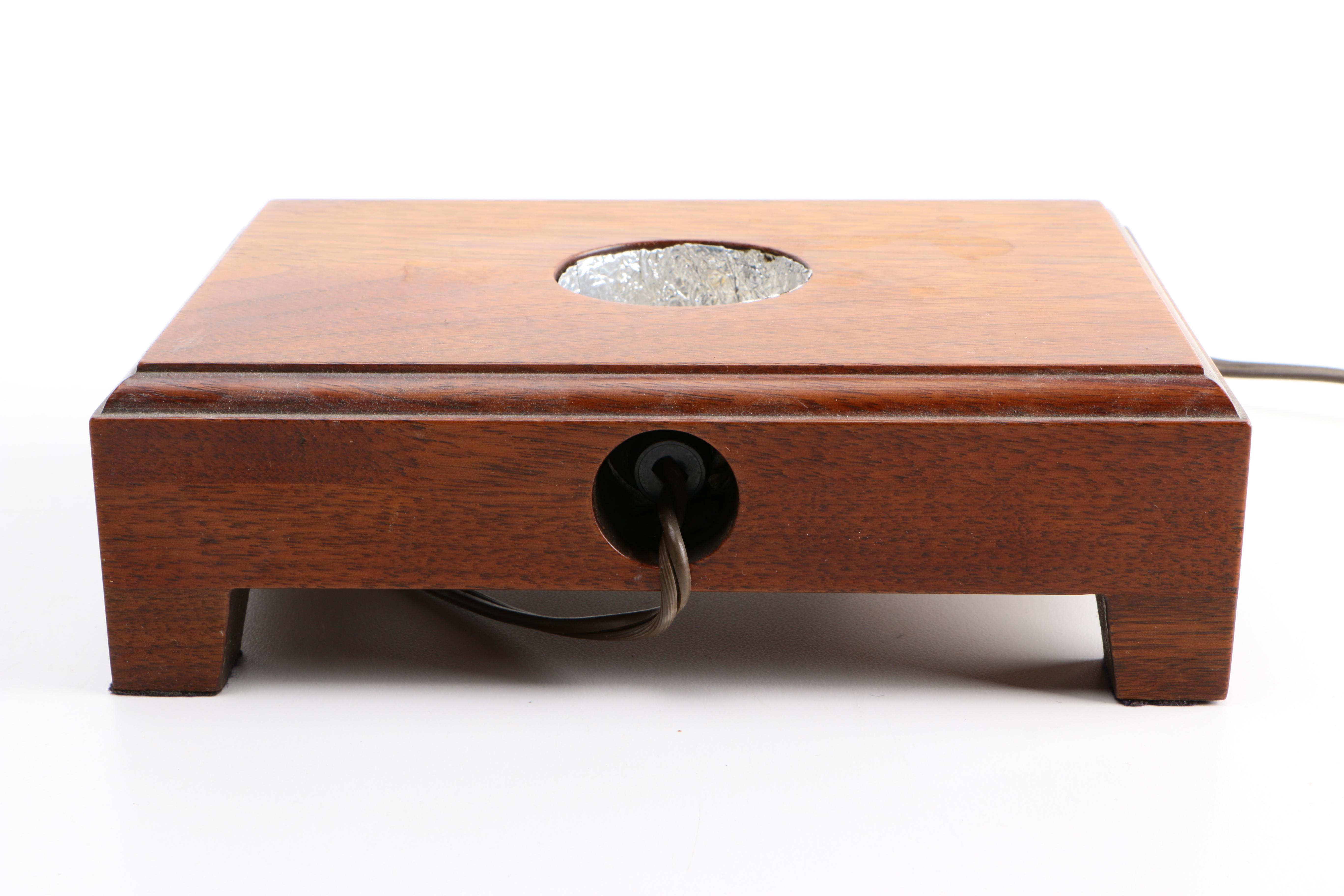 Glass Lighthouse Decor with Display Table