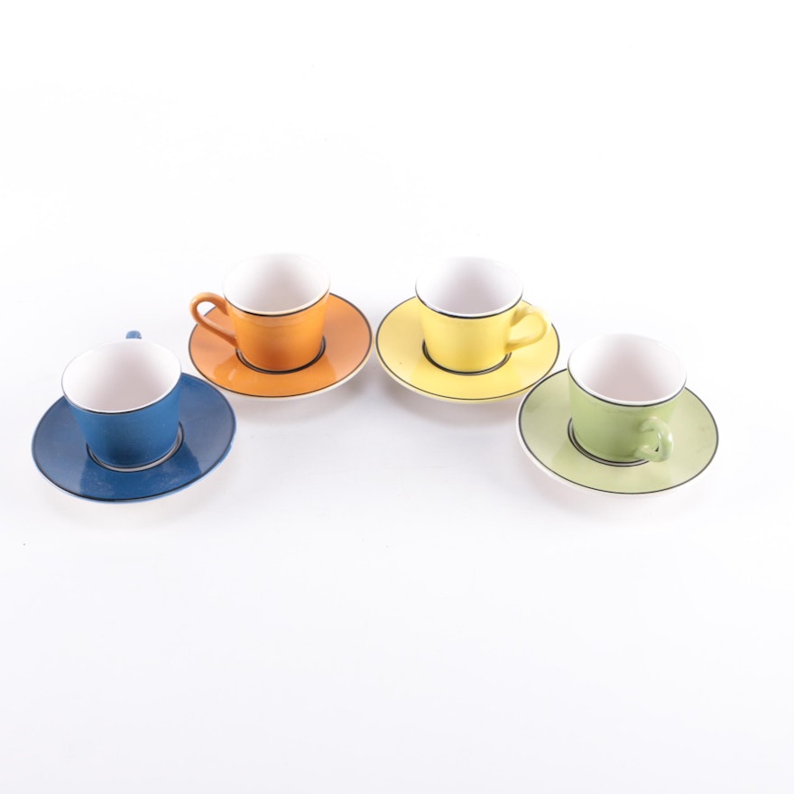 Italian Demitasse Cups And Saucers