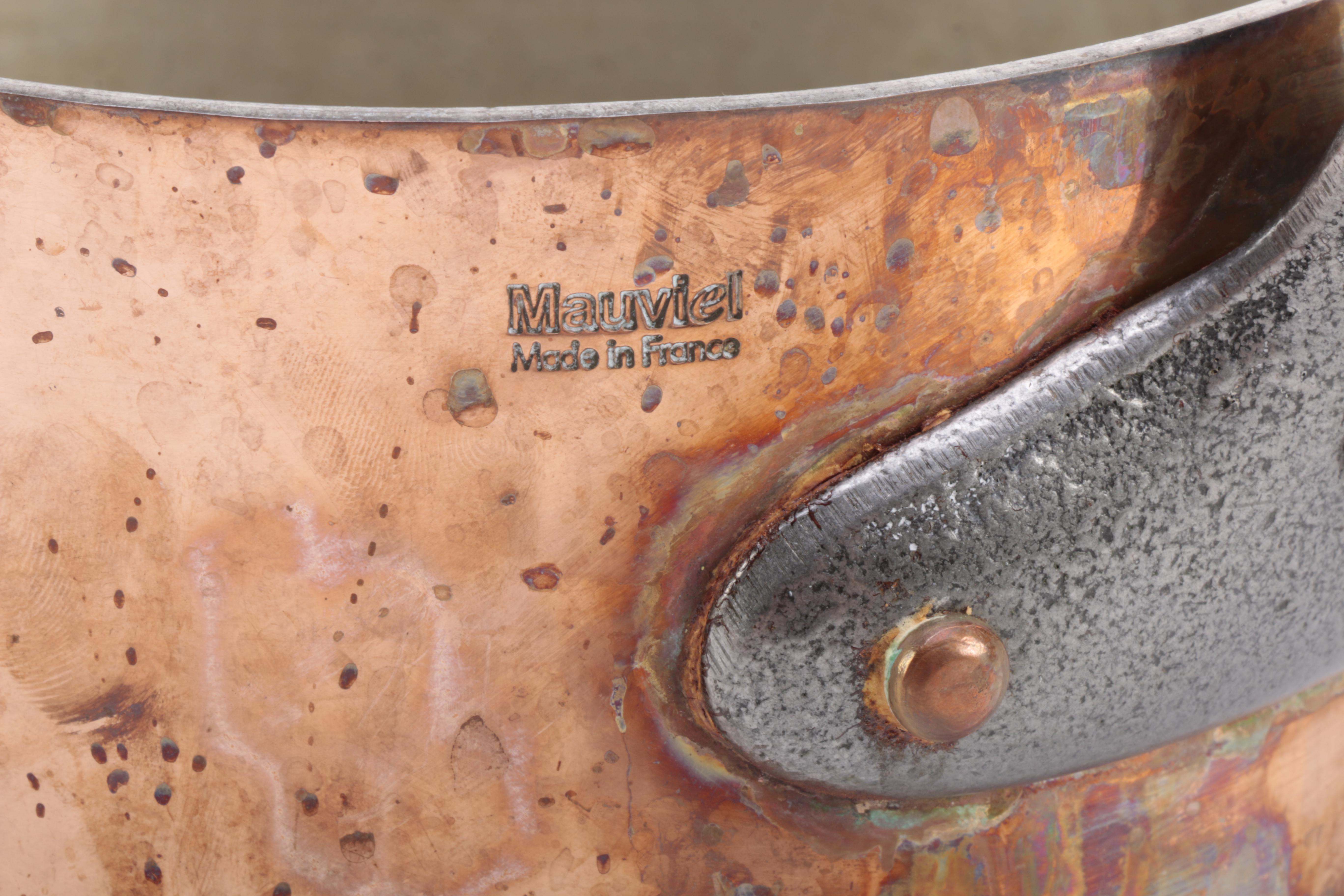 Pair of Copper Pots Including Mauviel