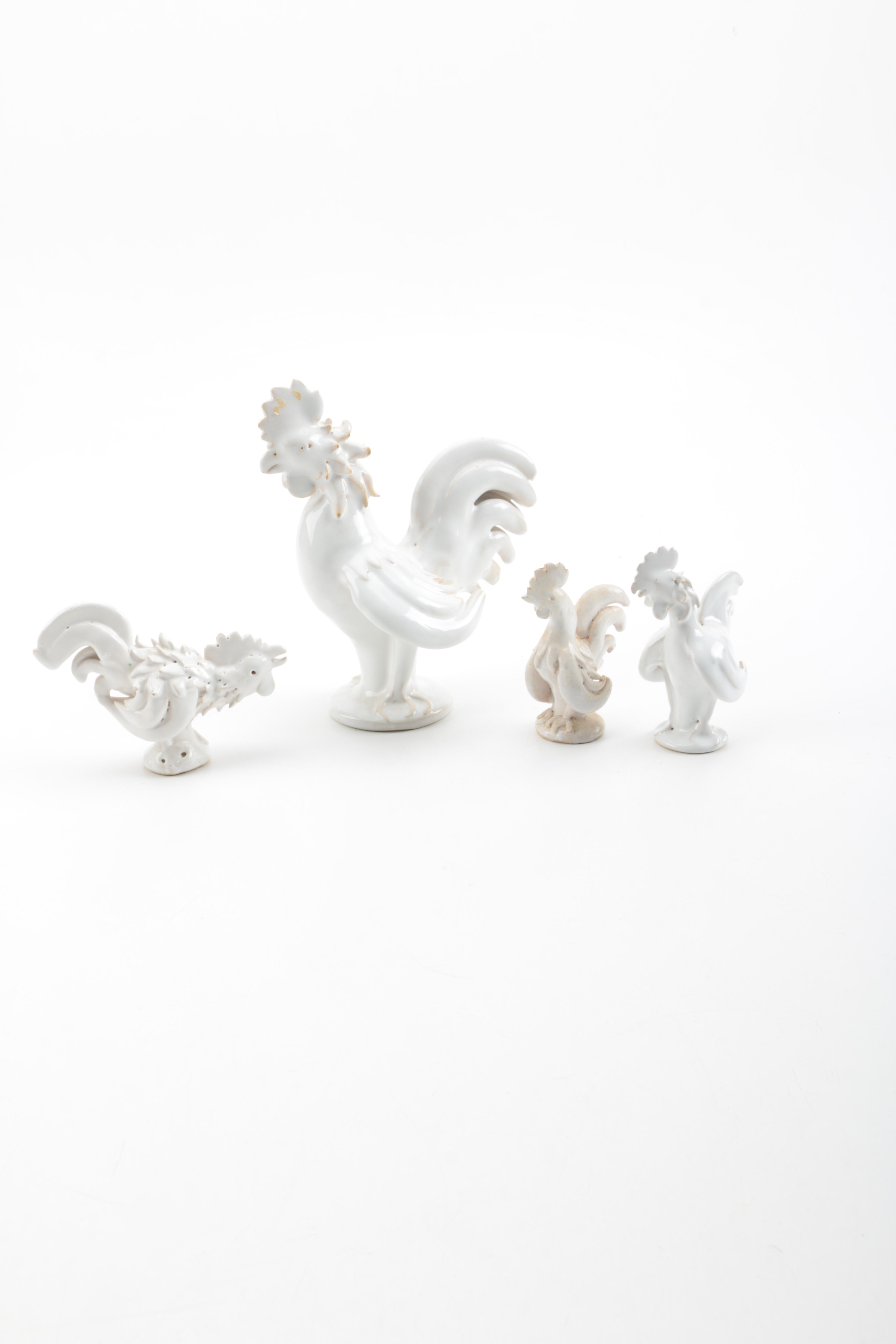 Collection of Ceramic Roosteres