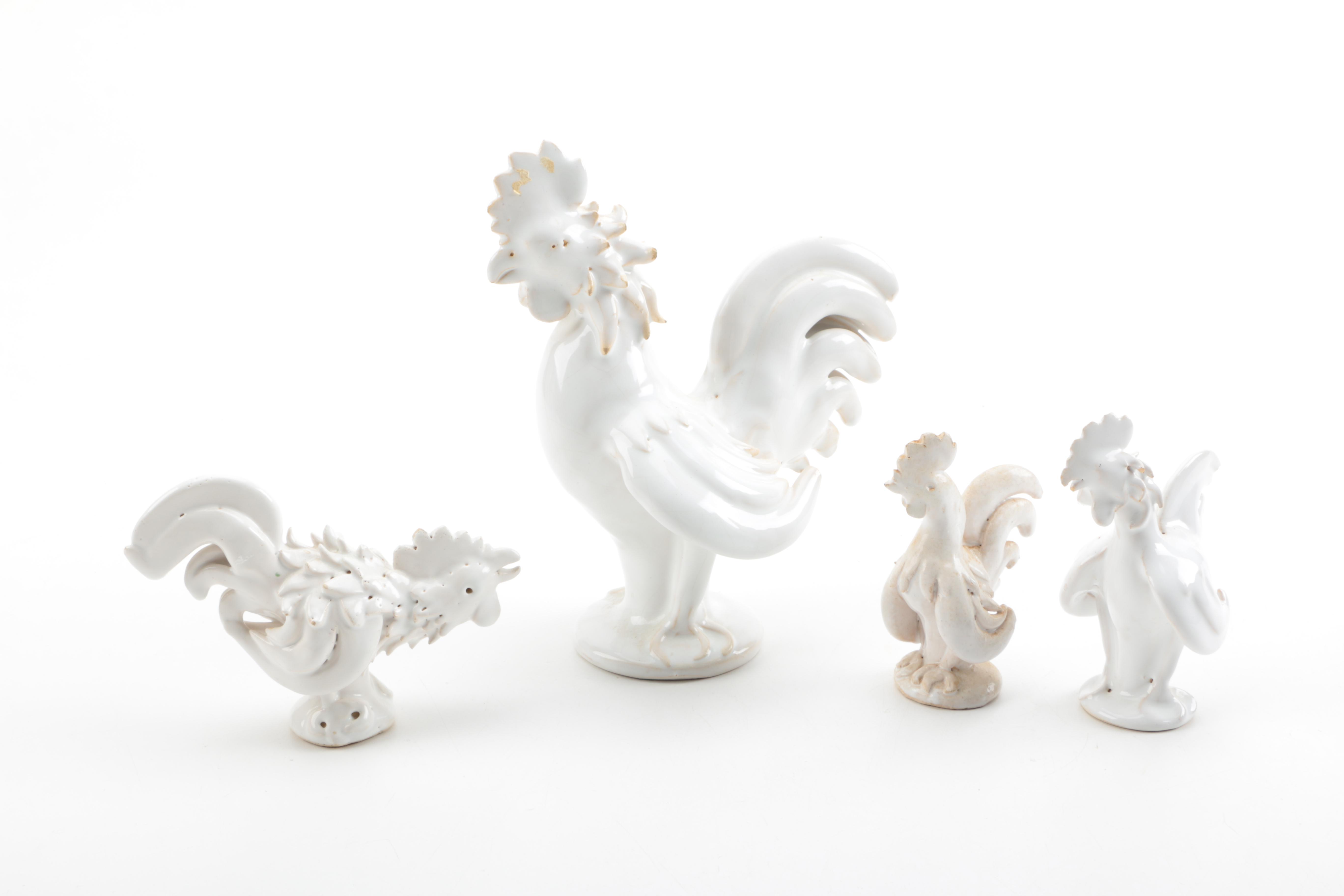 Collection of Ceramic Roosteres