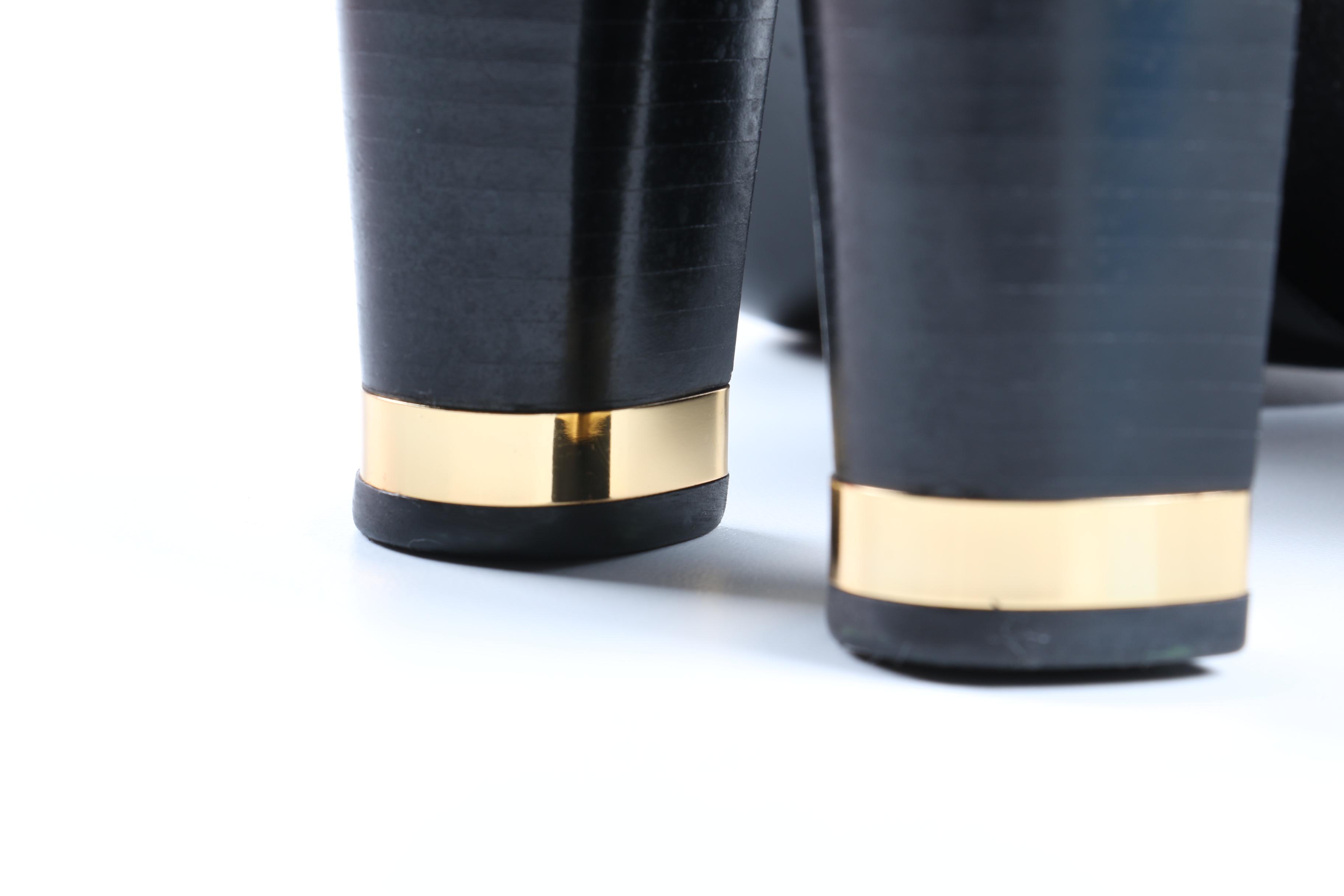 Tory Burch Black Suede Heels