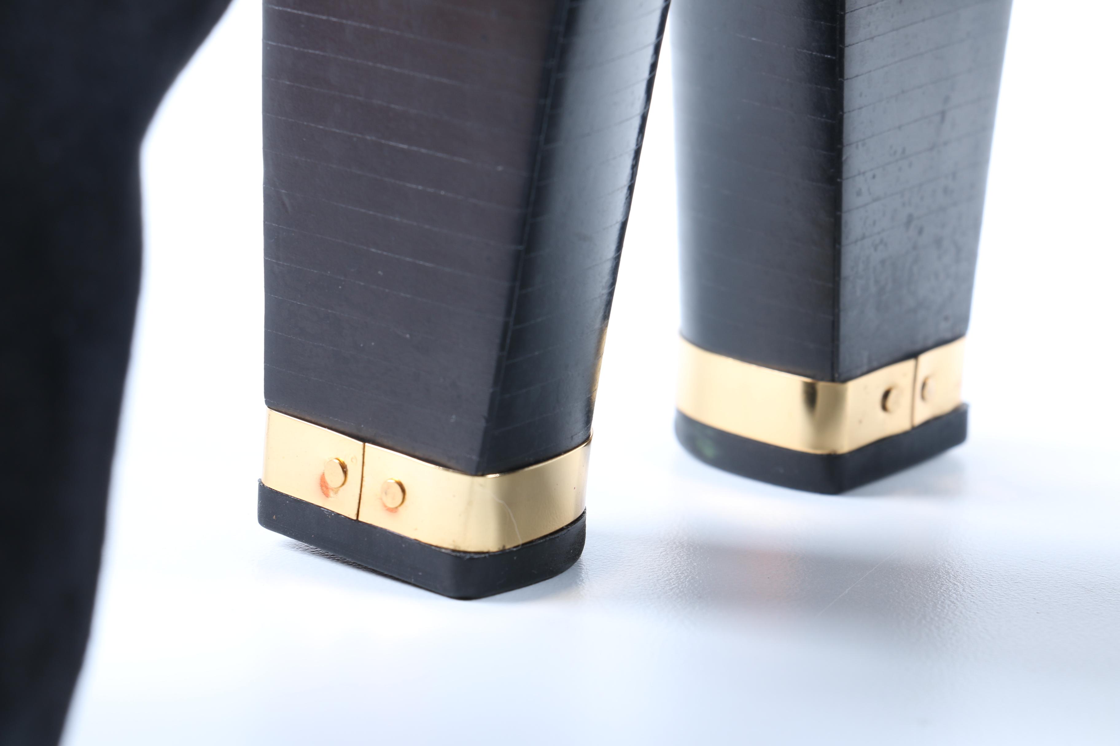 Tory Burch Black Suede Heels