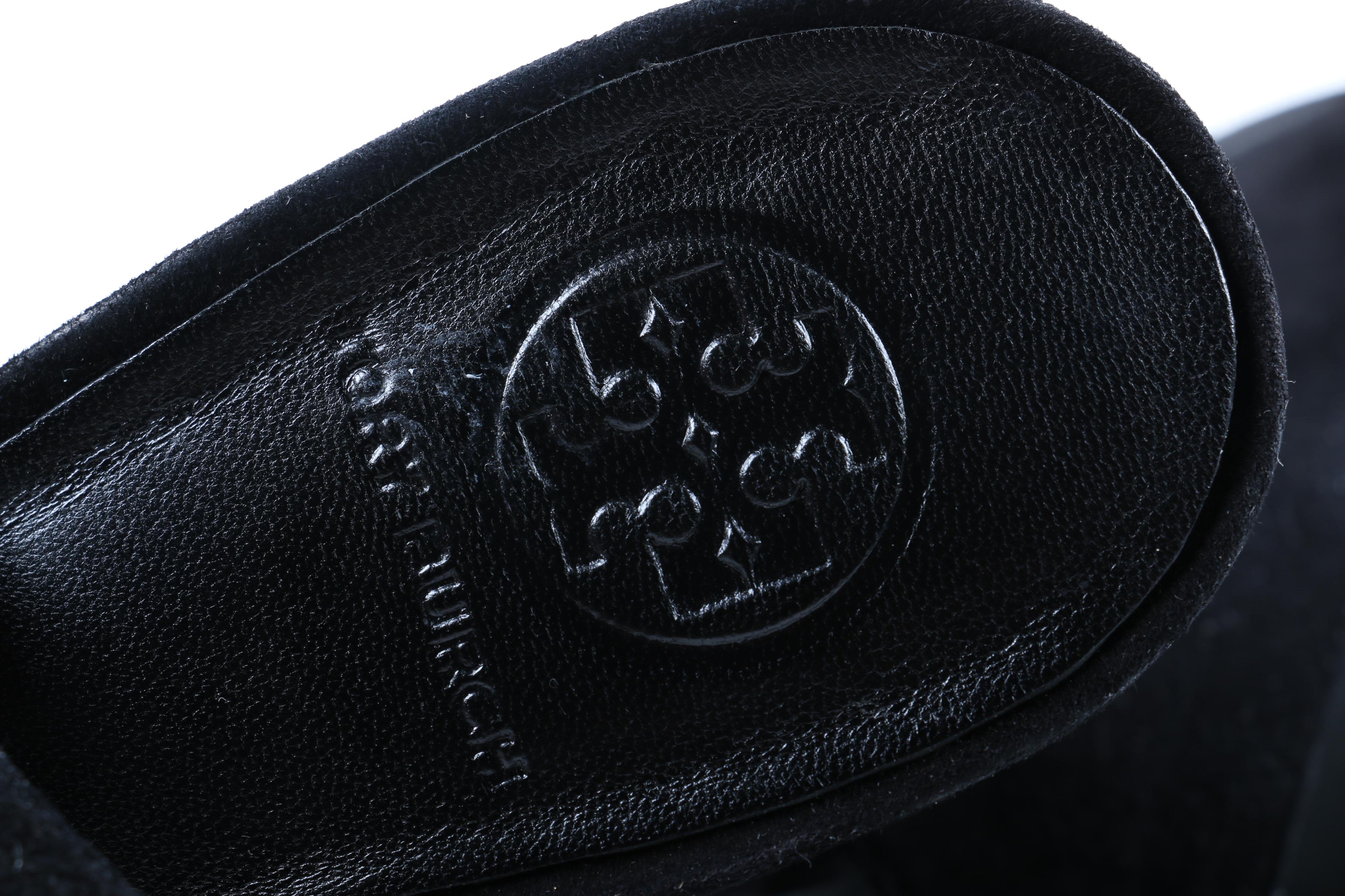 Tory Burch Black Suede Heels