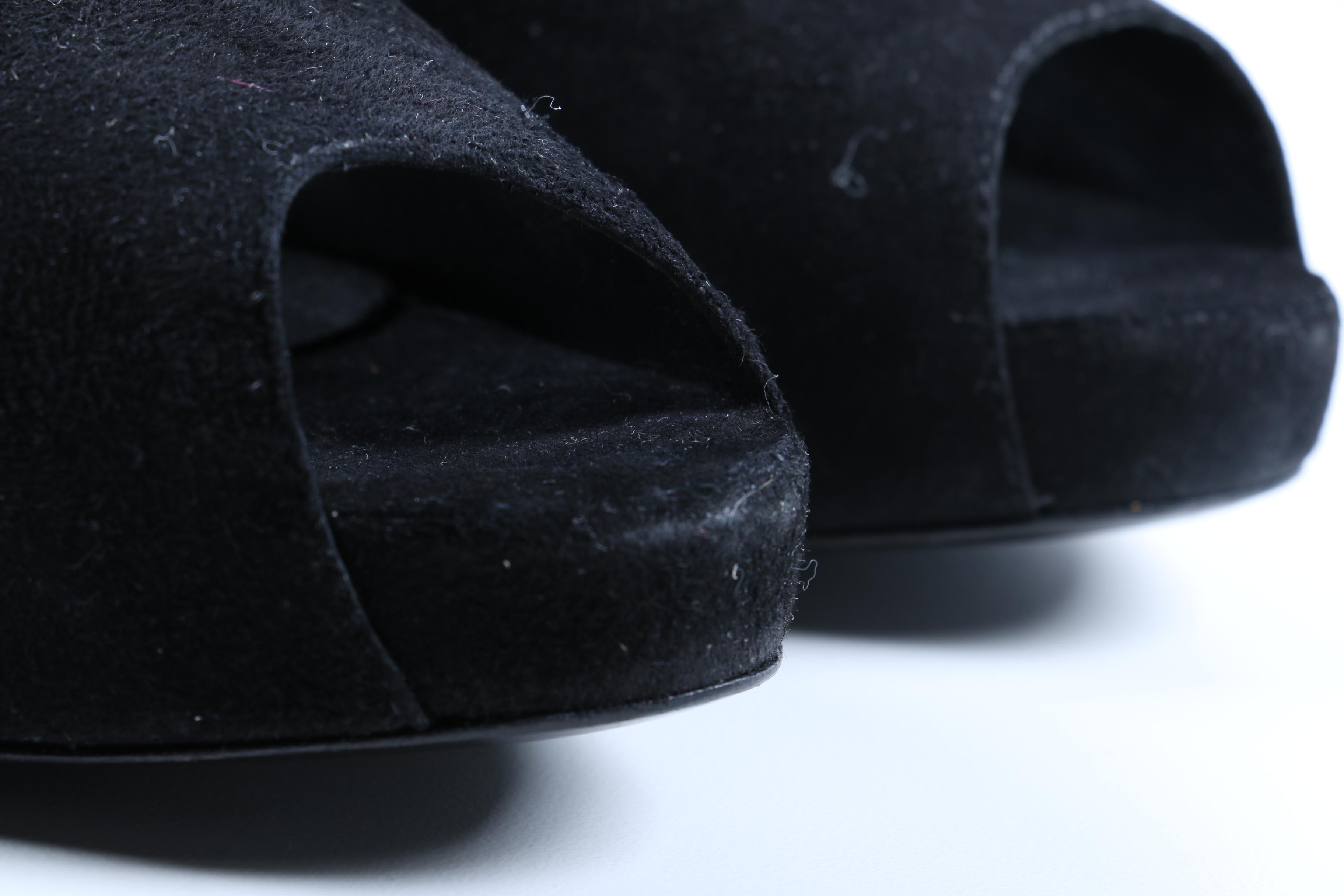 Tory Burch Black Suede Heels