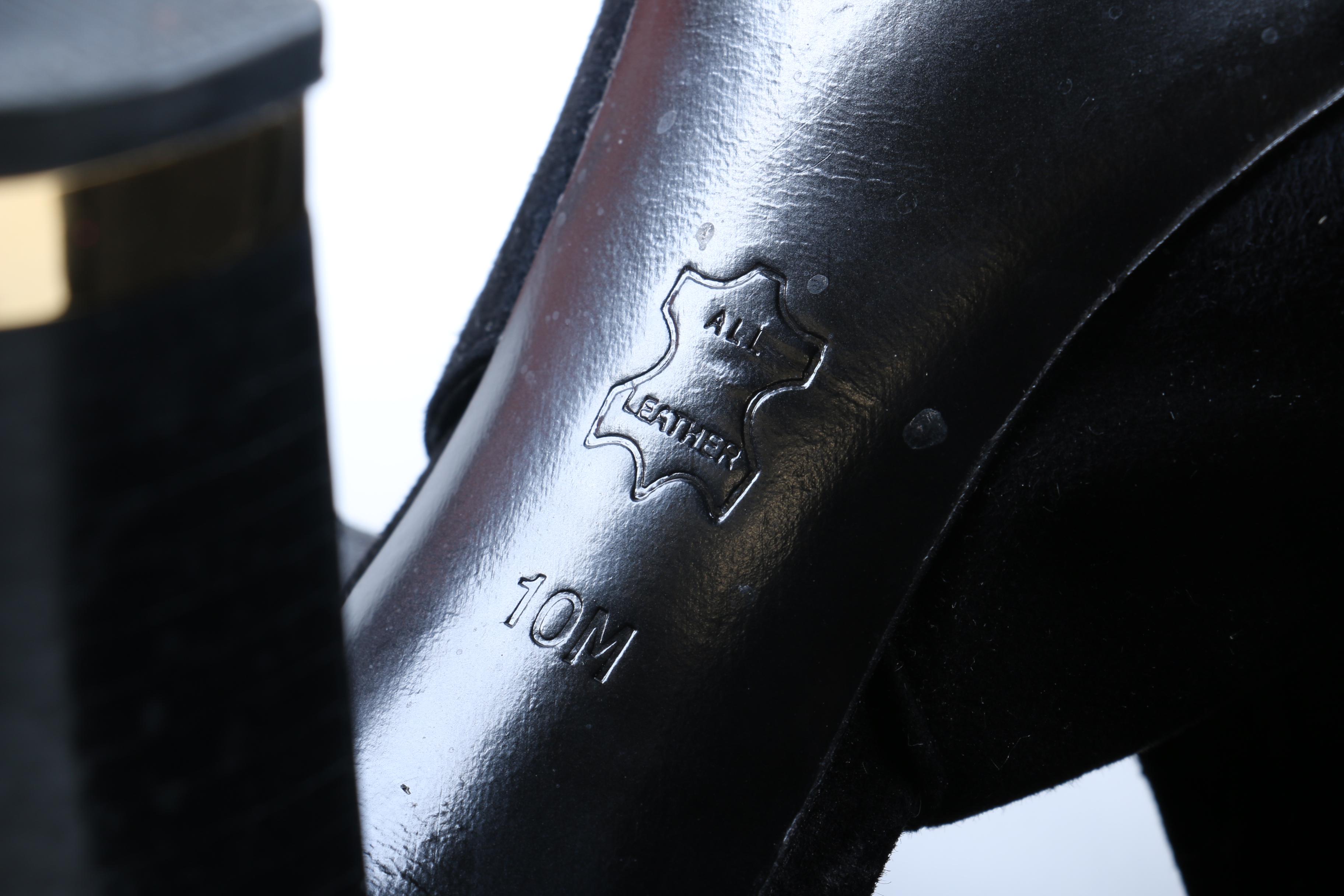 Tory Burch Black Suede Heels