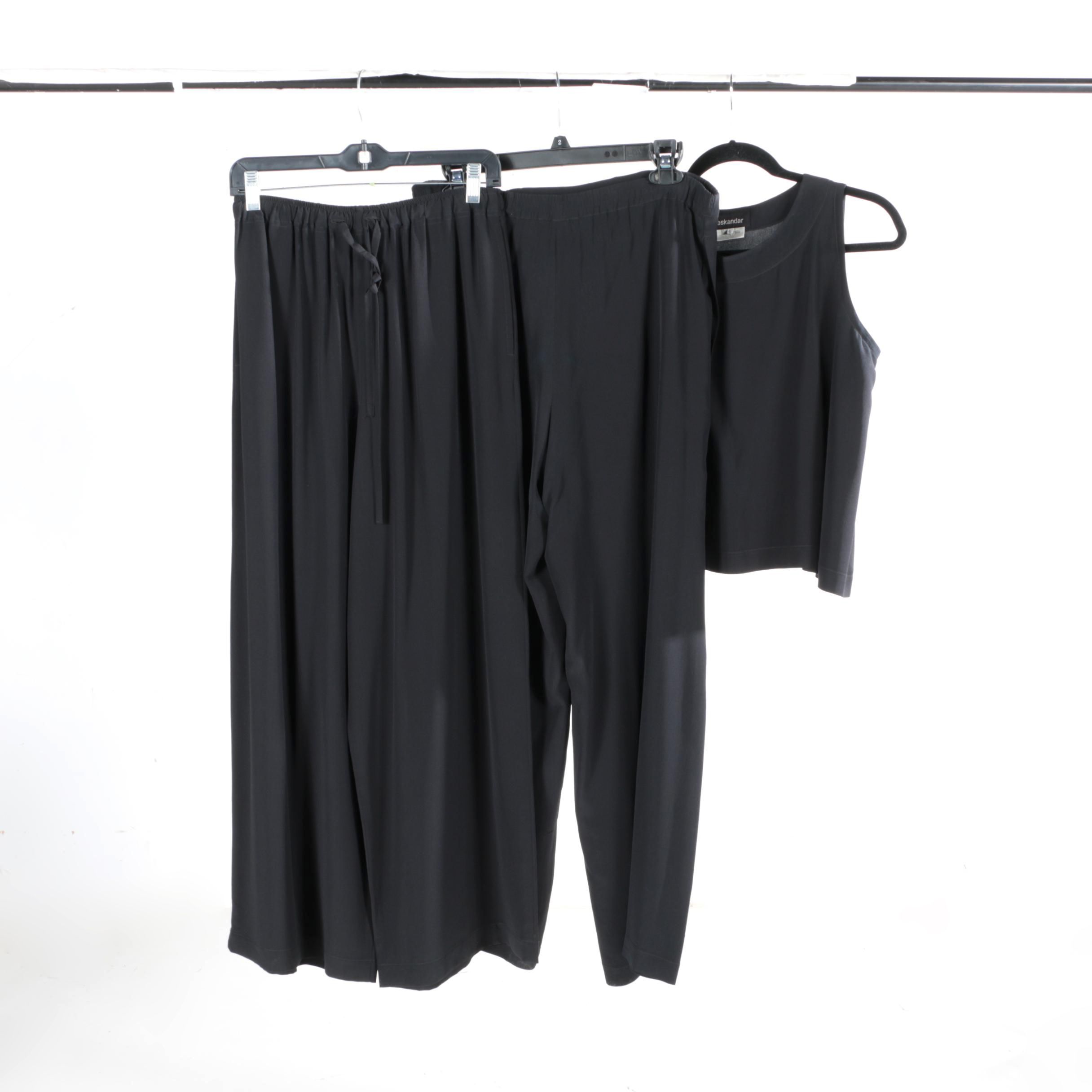 eskandar at Neiman Marcus Women's Black Suit Blouse and Pants