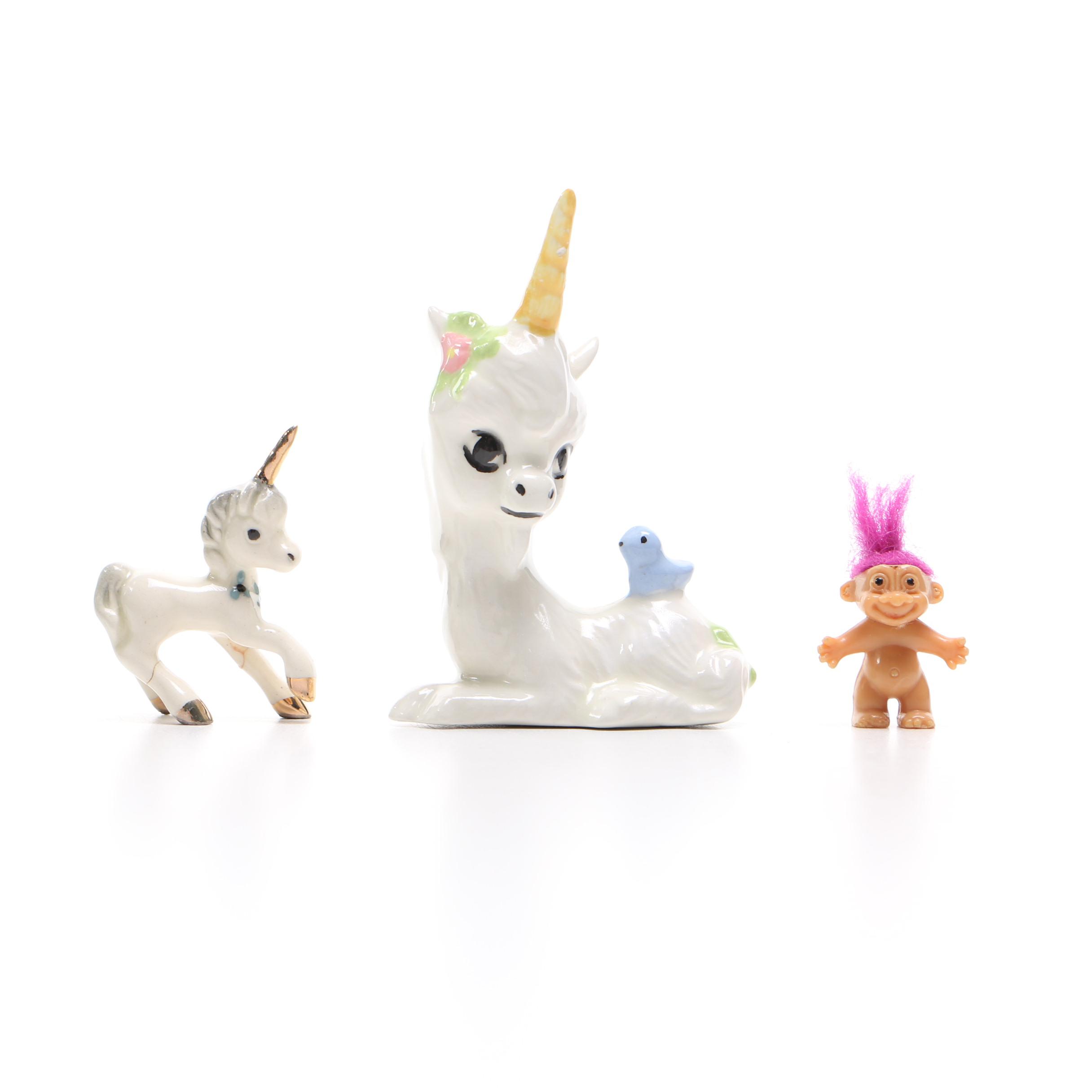 Assortment of Plastic and Ceramic Figures