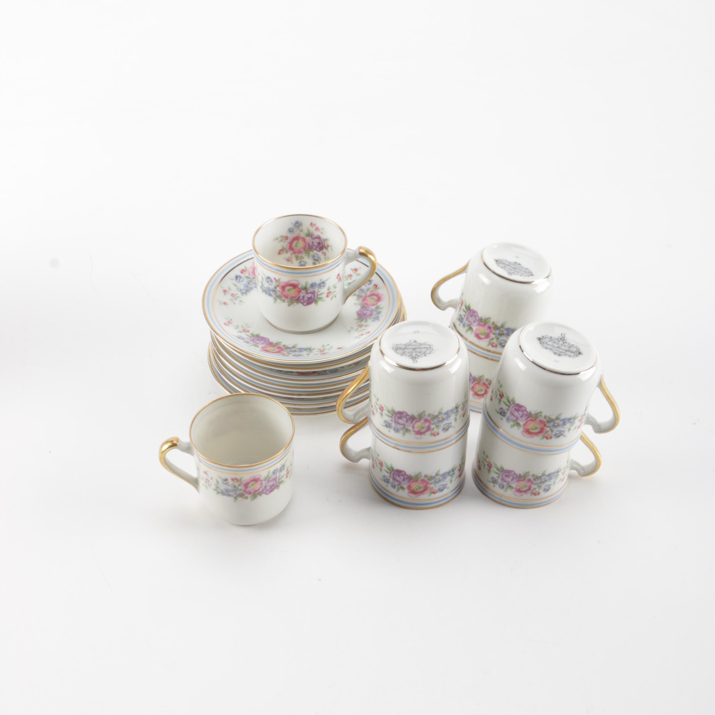 Limoges Tea Cups and Saucers