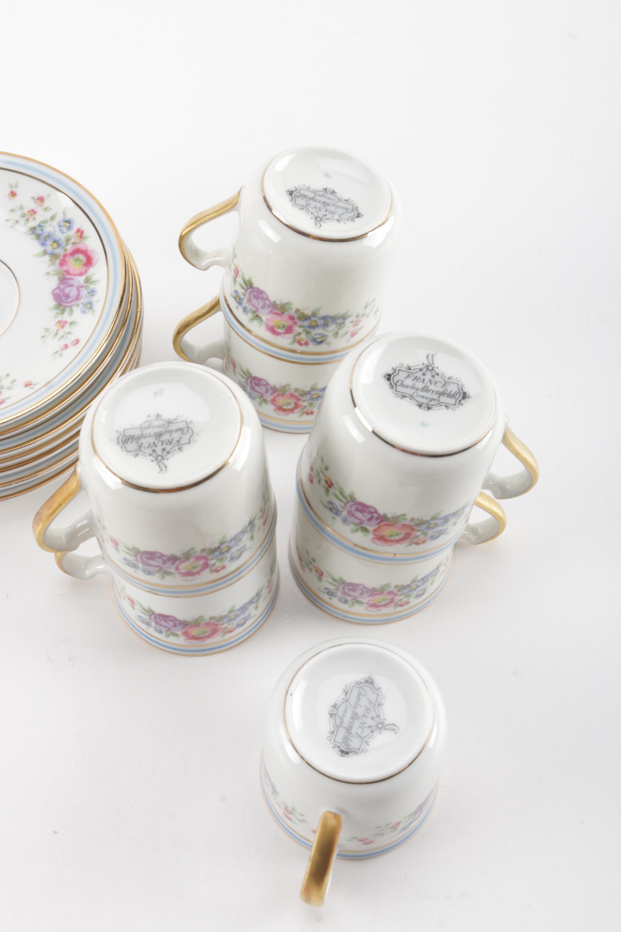 Limoges Tea Cups and Saucers