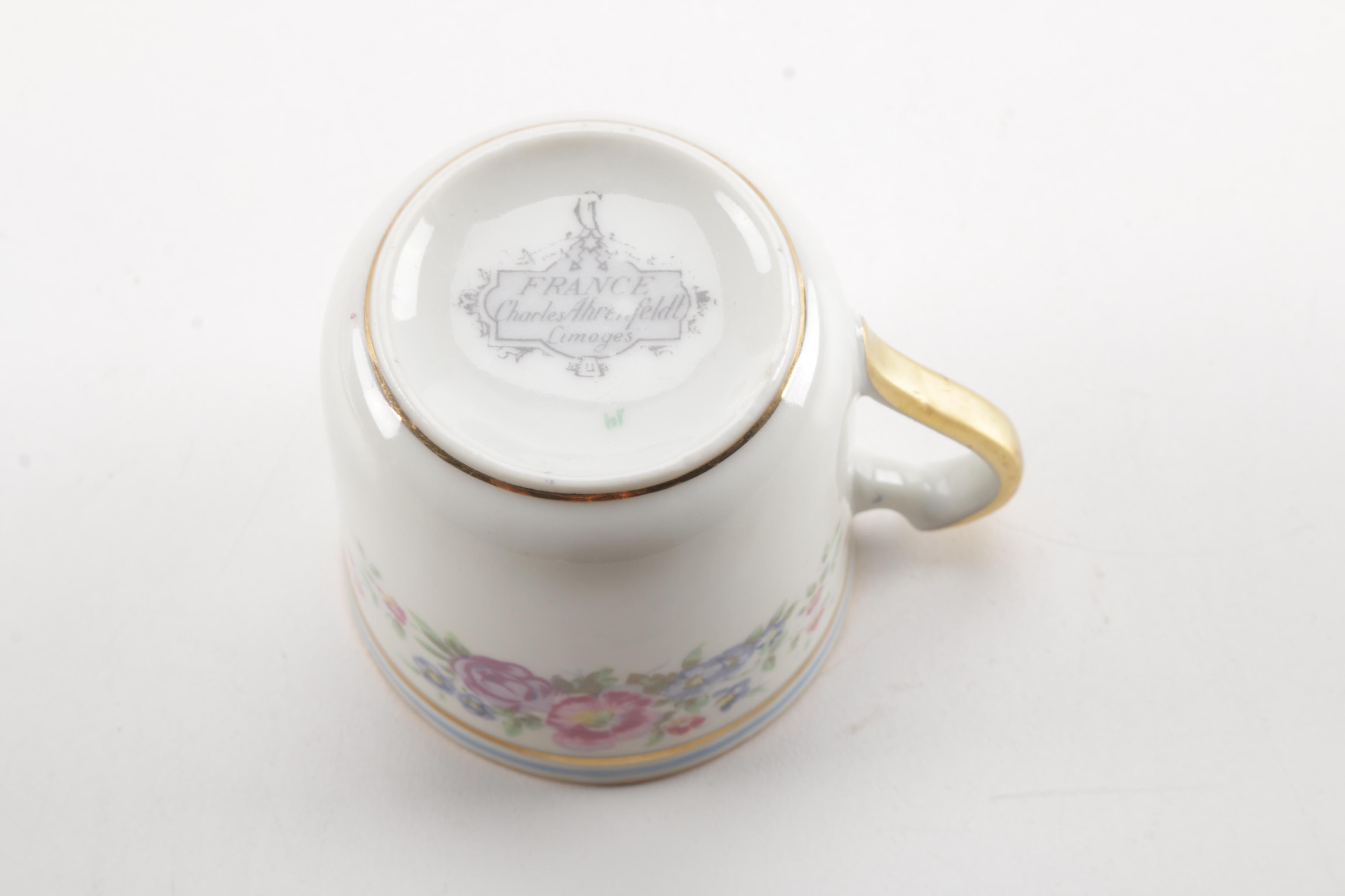 Limoges Tea Cups and Saucers