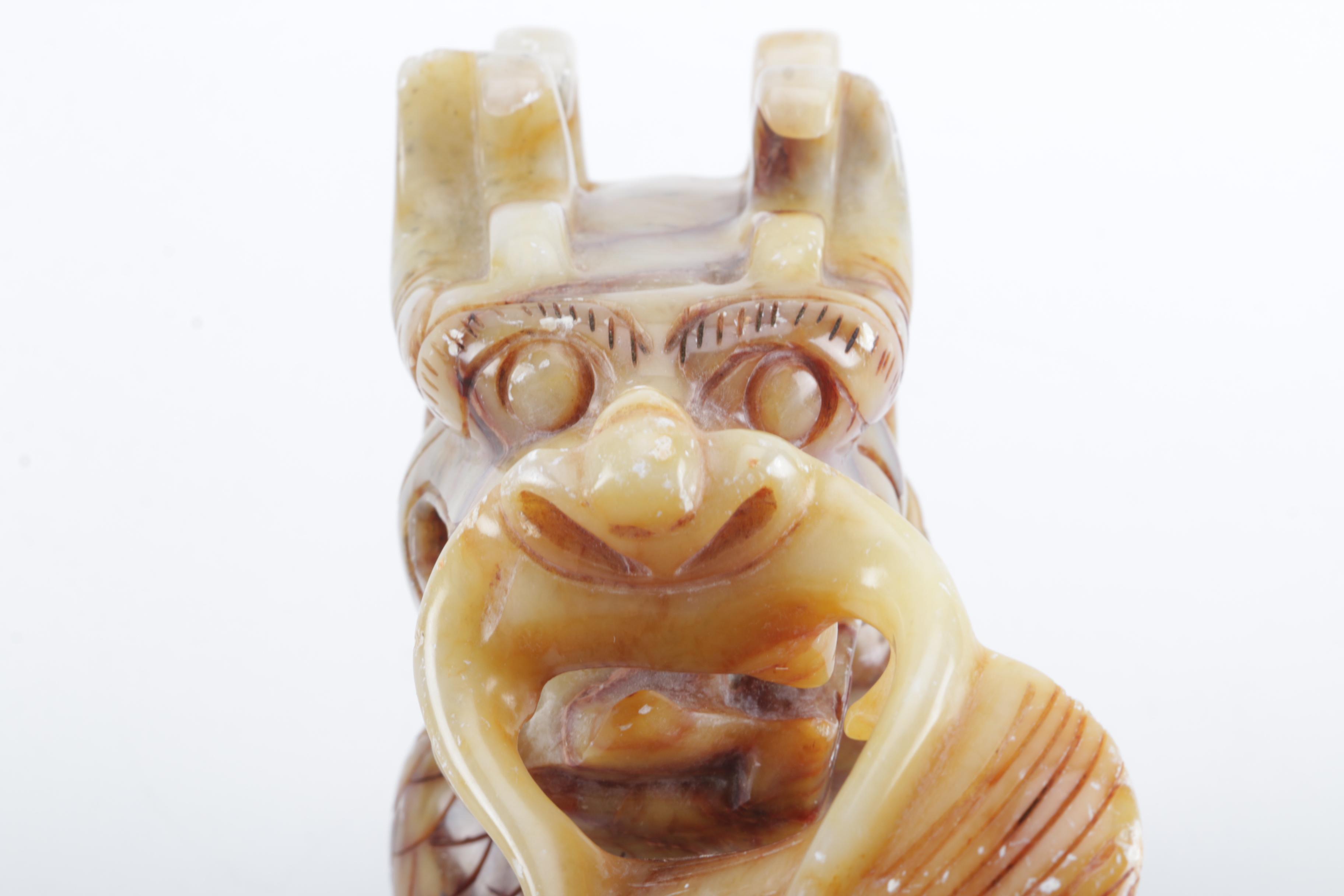 Soapstone Dragon Figurine