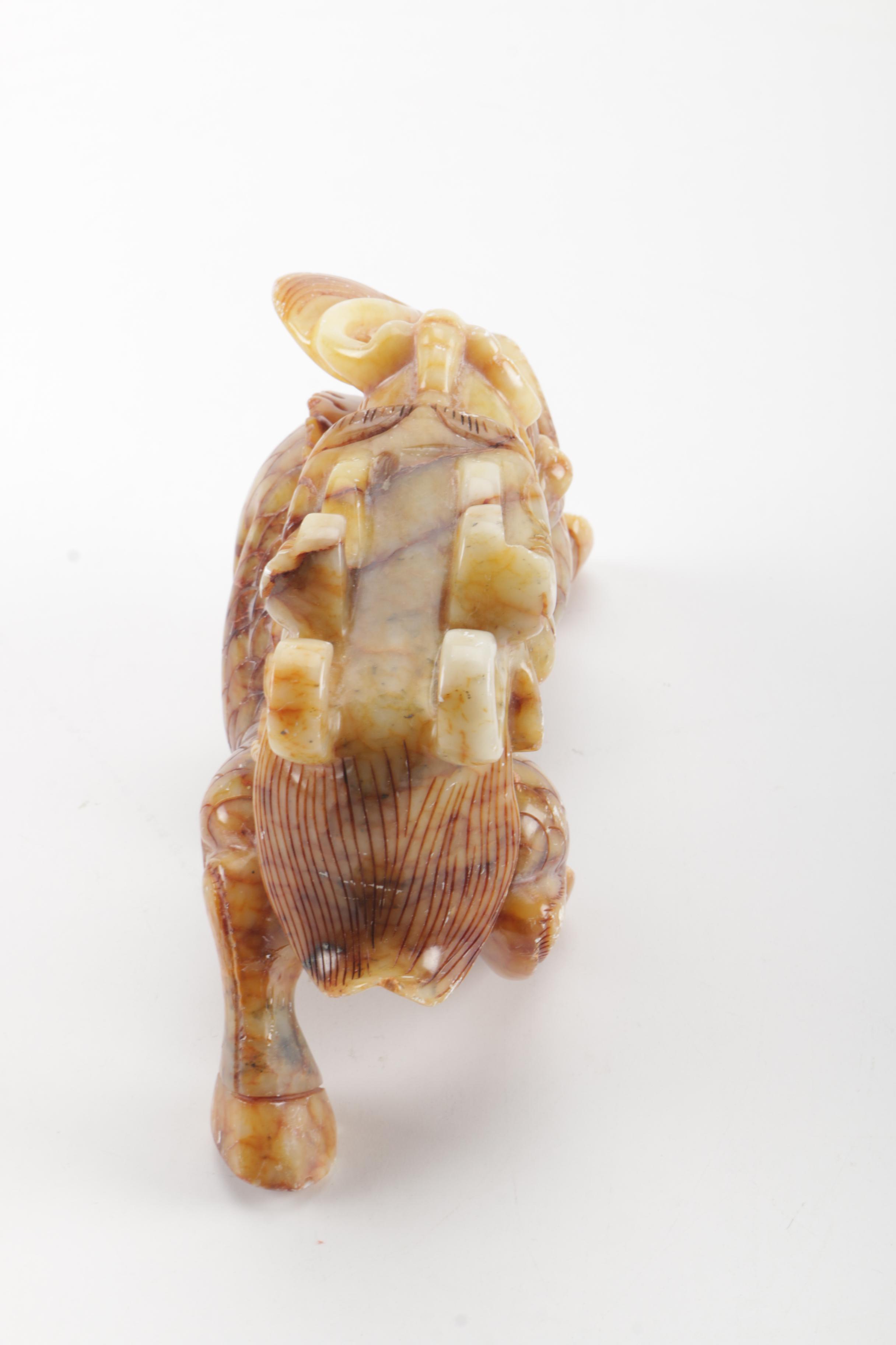 Soapstone Dragon Figurine